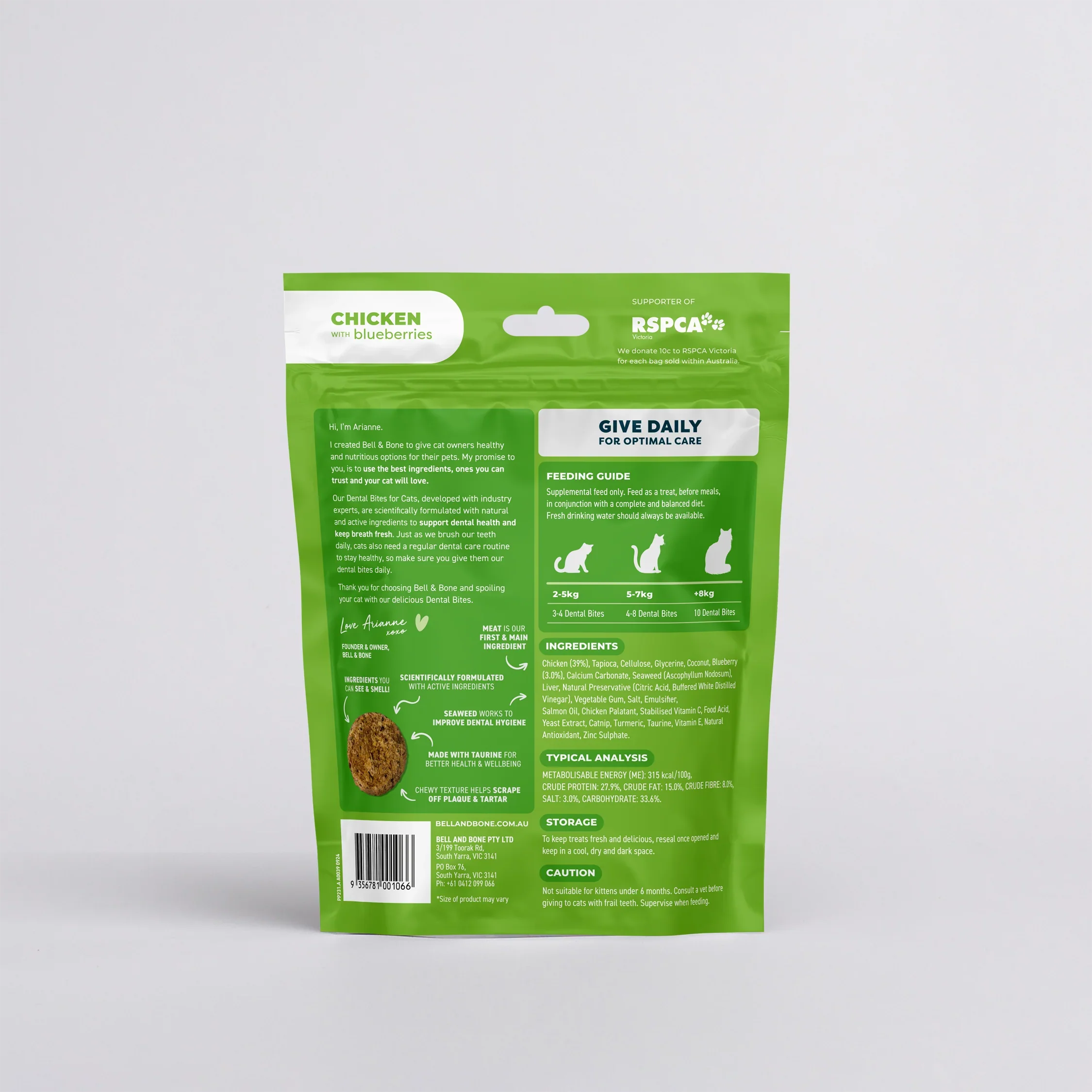 Bell & Bone Adult Cat Dental Bites - Image 3