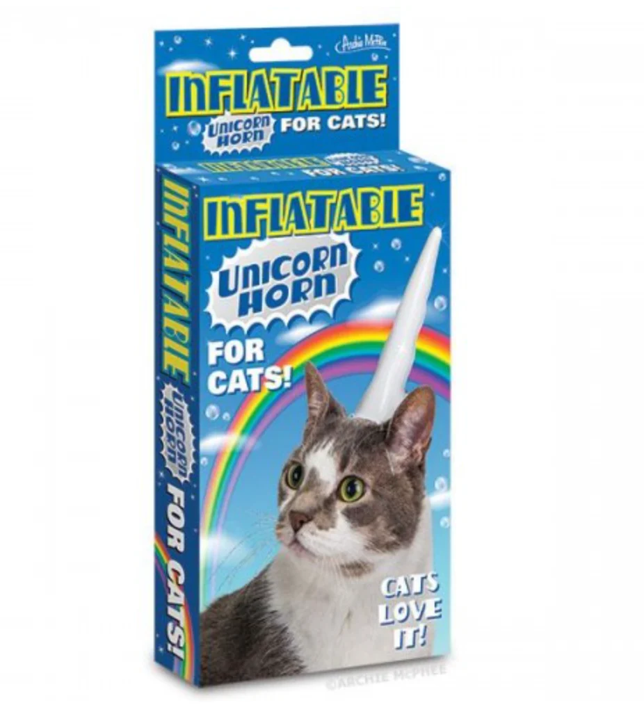 Archie McPhee – Inflatable Unicorn Horn For Cats - Image 3