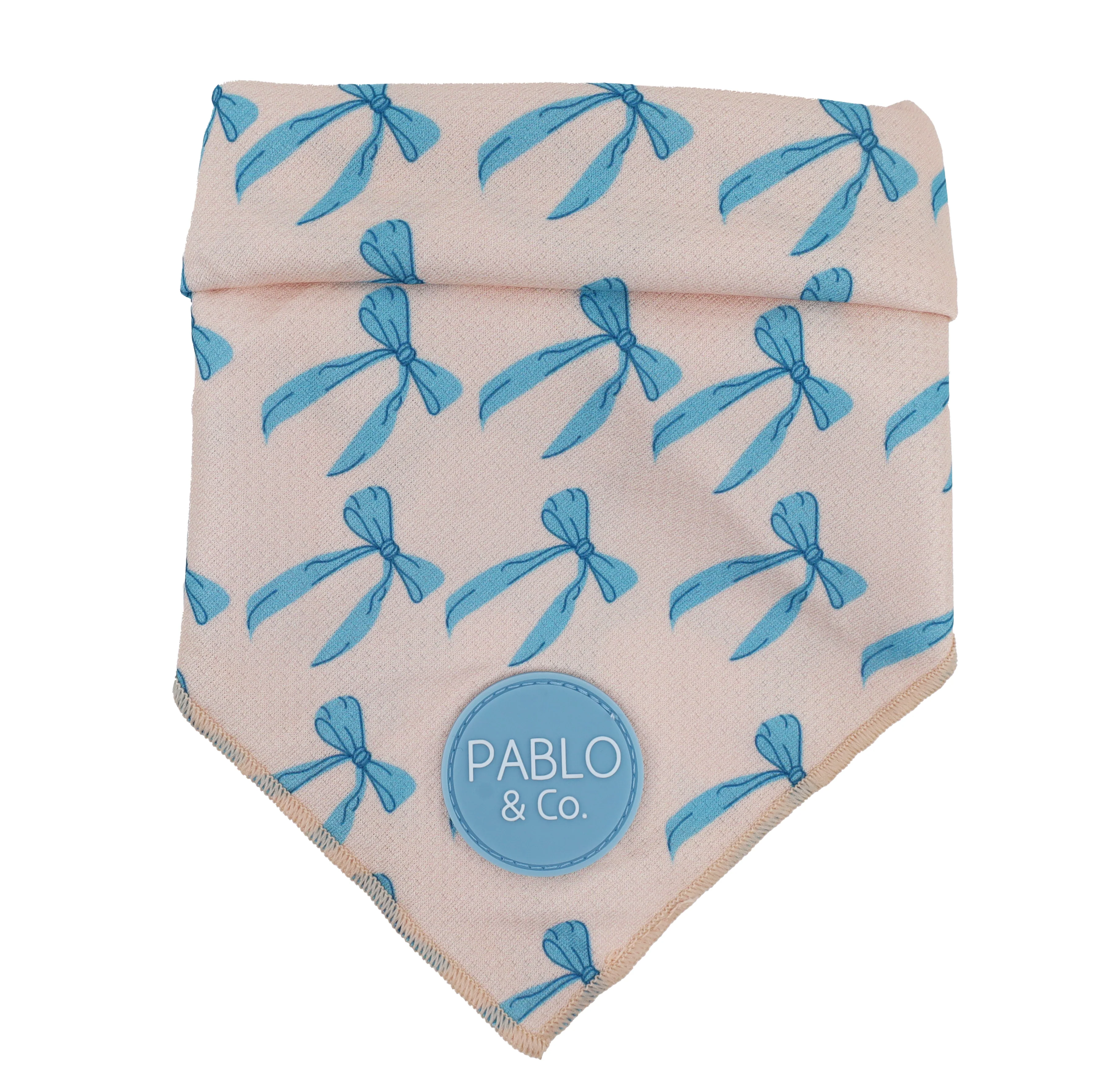 Baby Blue Bows: Dog Bandana - Image 3