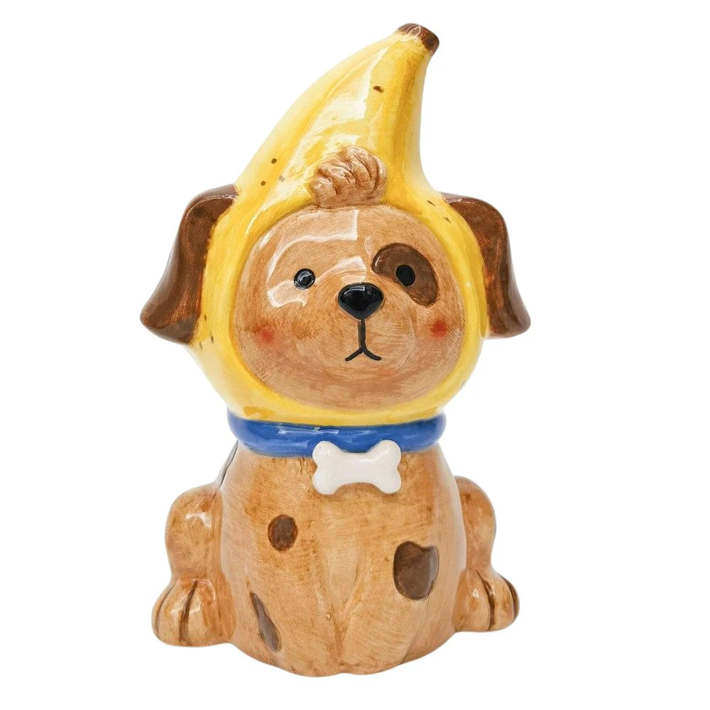 Banana Dog Vase: Brown & Yellow - Image 2