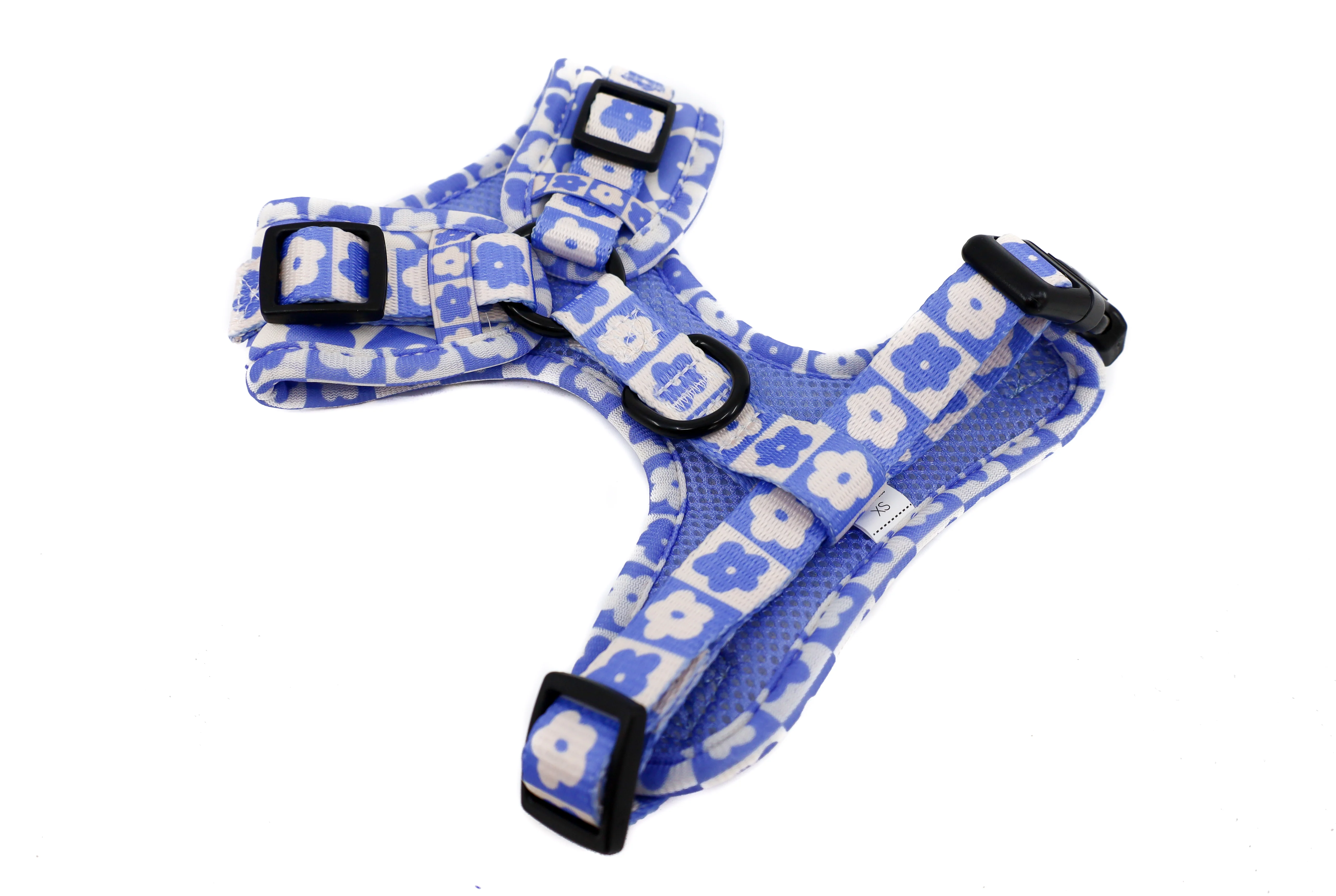Blue Checkered Daisies: Adjustable Harness - Image 4
