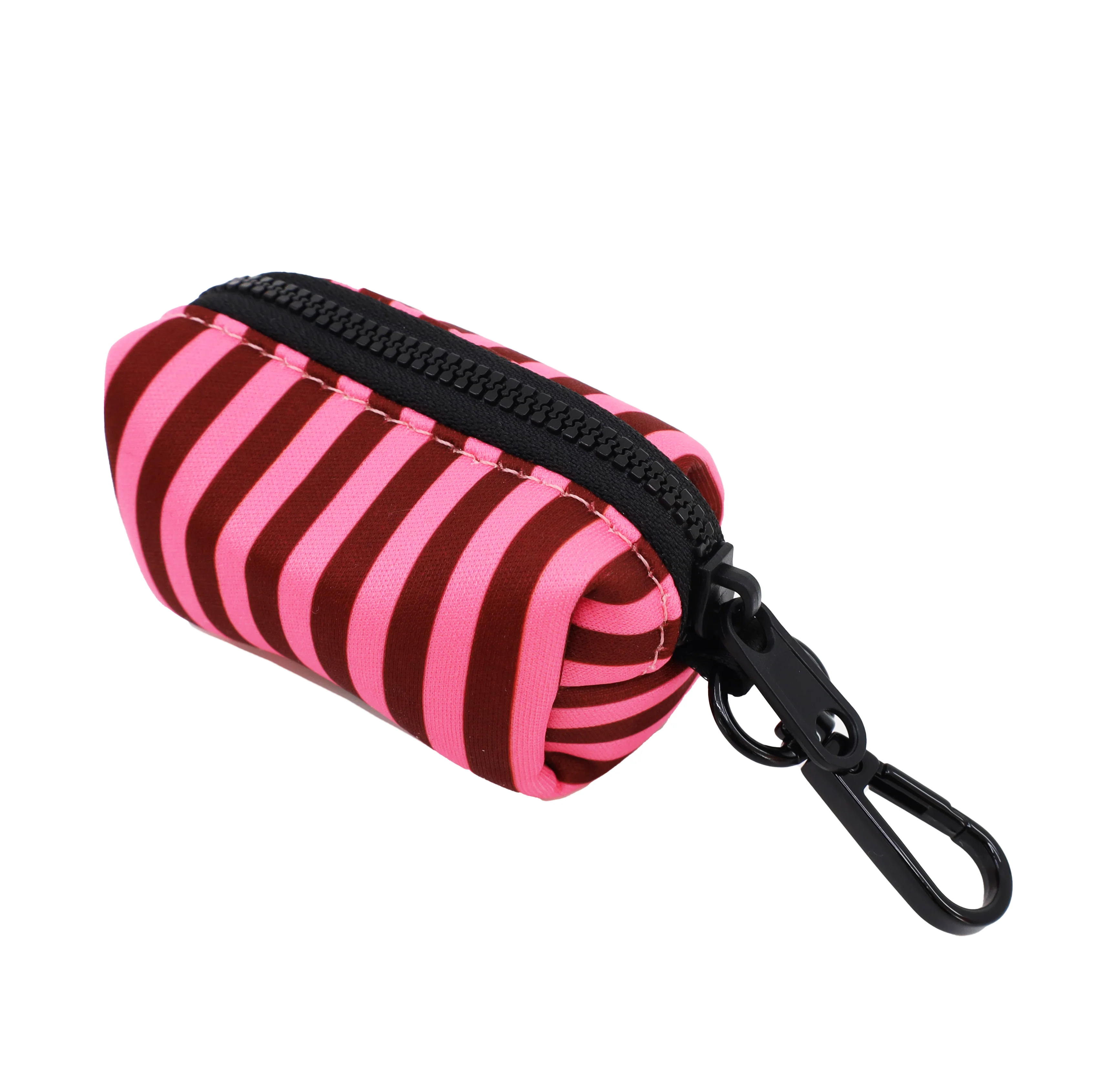 Blushing Stripes: Poop Bag Holder - Image 2