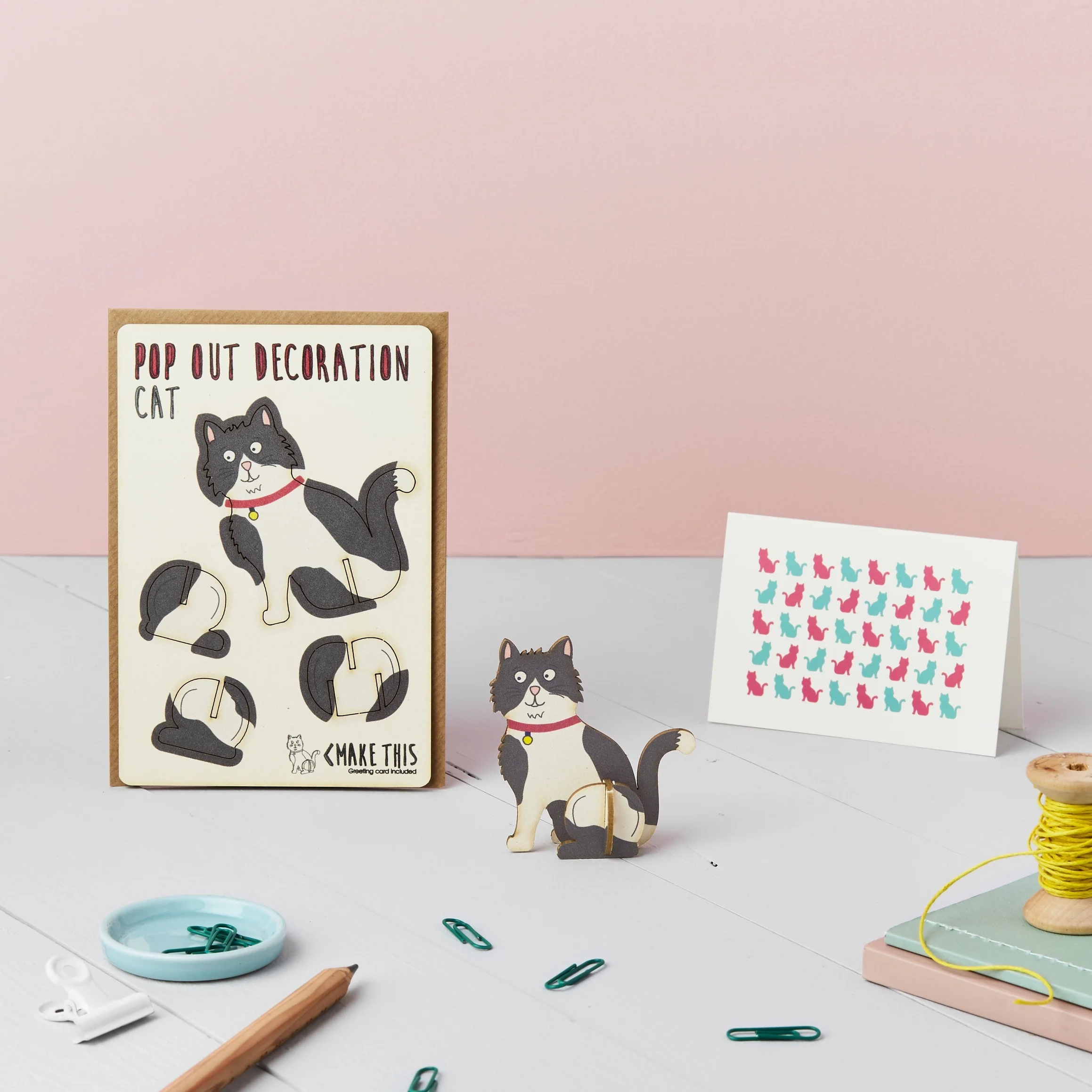 Cat Pop Out Decoration Greeting Card - Image 2