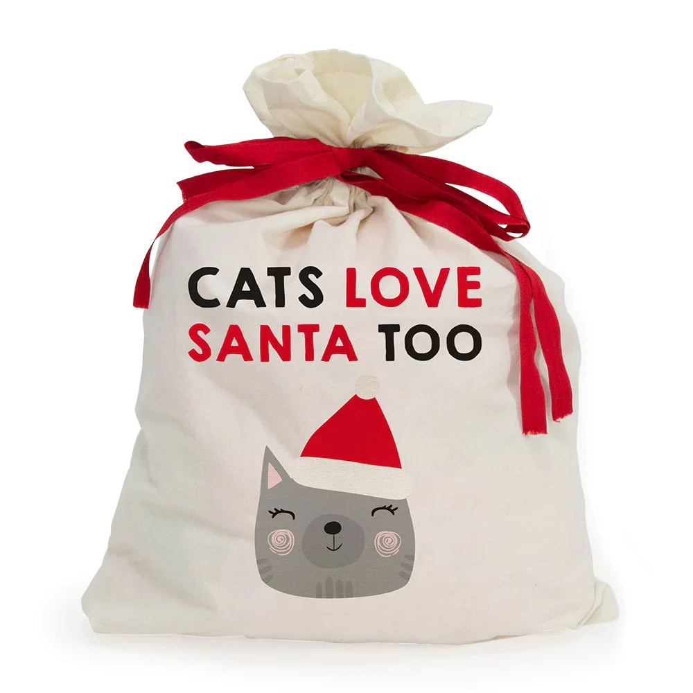 Cat Santa Sack - Cats Love Santa Too - Image 2
