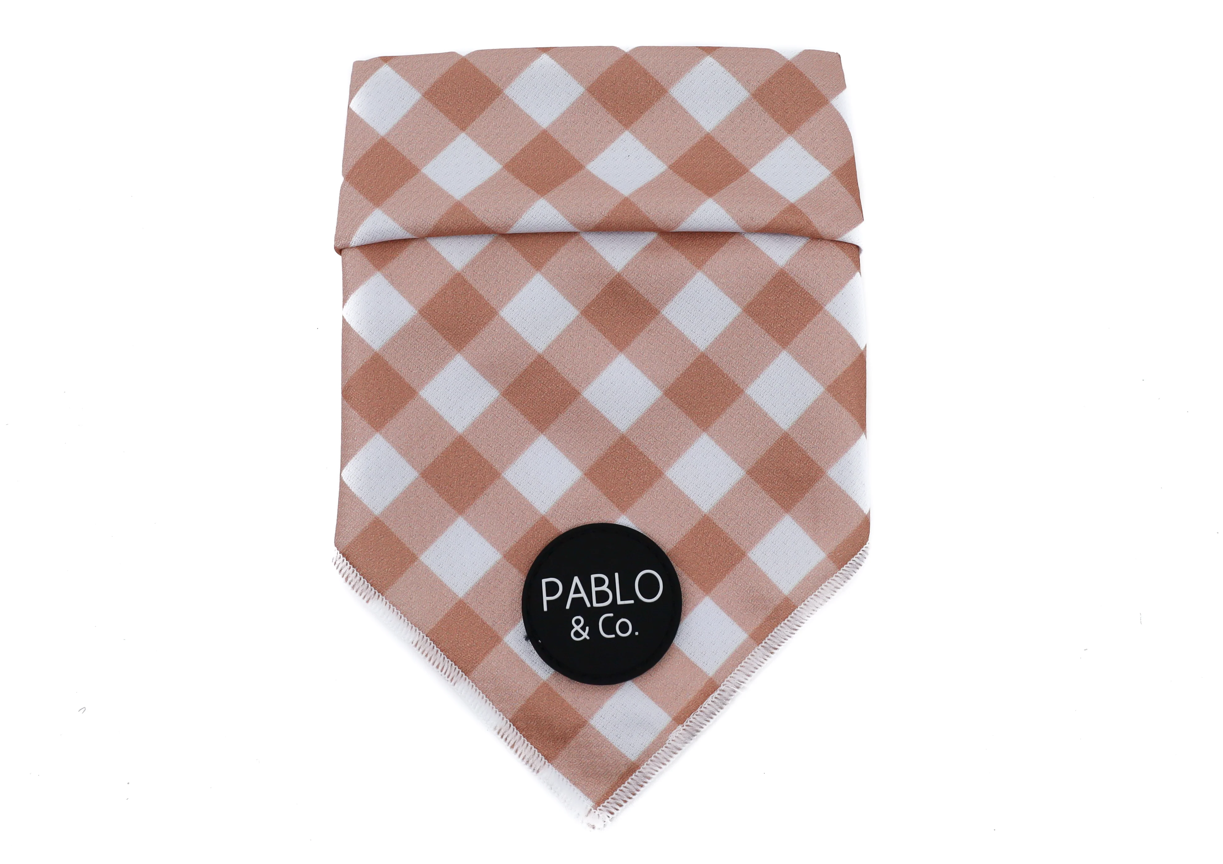 Chocolate Gingham - Dog Bandana - Image 3