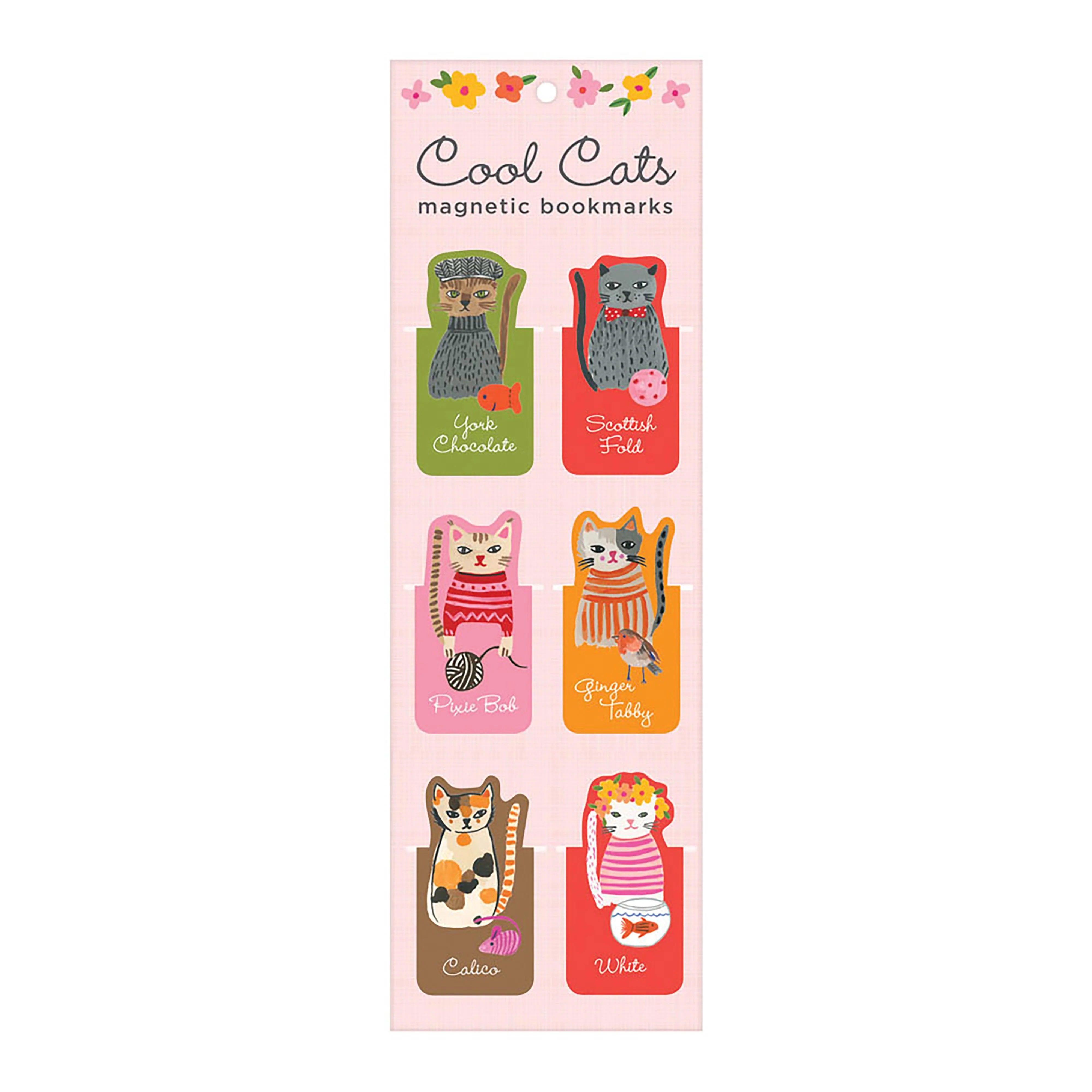 Cool Cats Magnetic Bookmarks