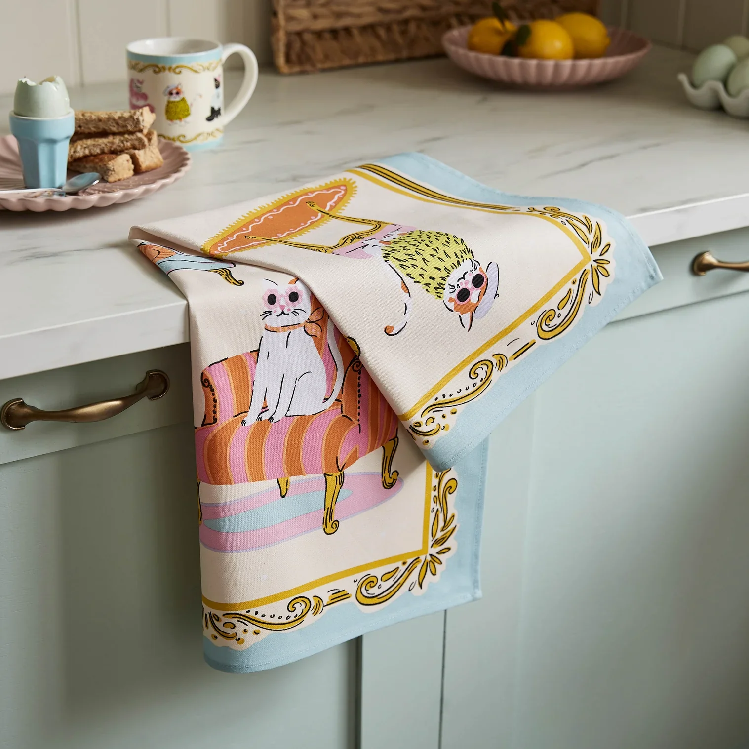 Cool Cats Tea Towel - Image 2