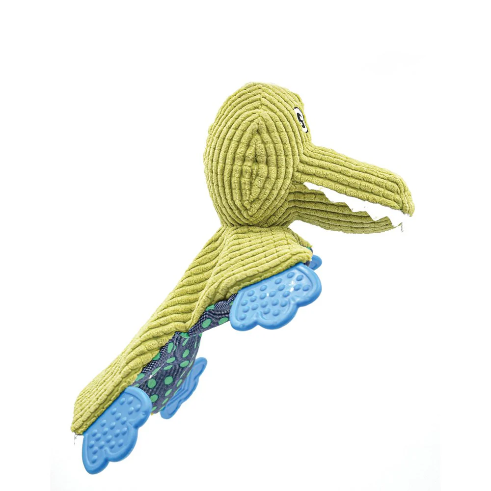 Crinkle Teether Small Dog Toy: Crocodile - Image 3