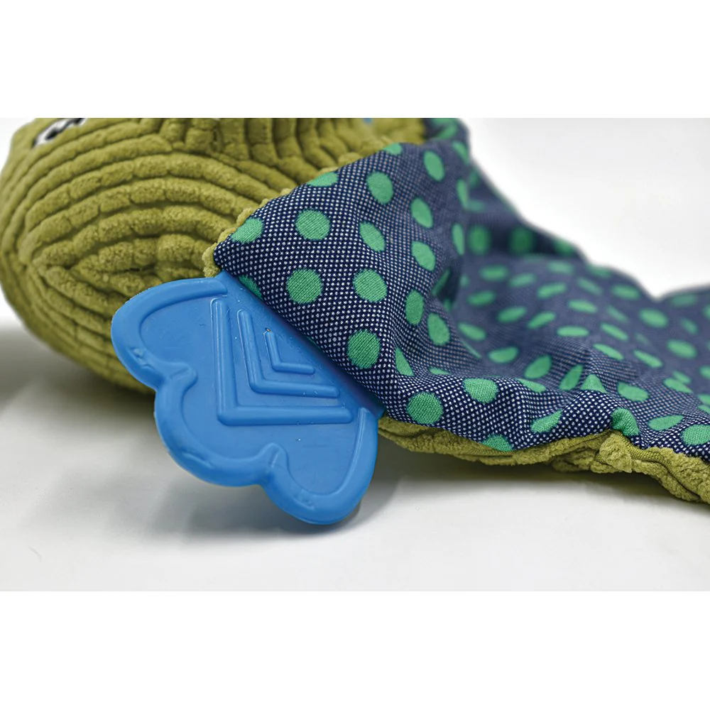 Crinkle Teether Small Dog Toy: Crocodile - Image 4