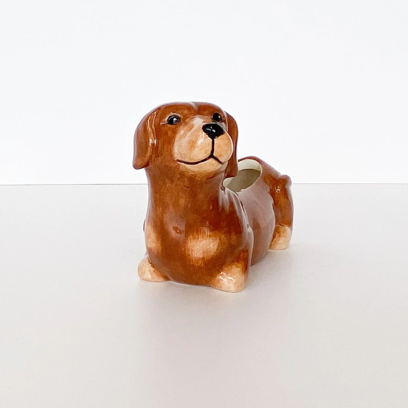 Dachshund Planter Brown 20cm - Image 3