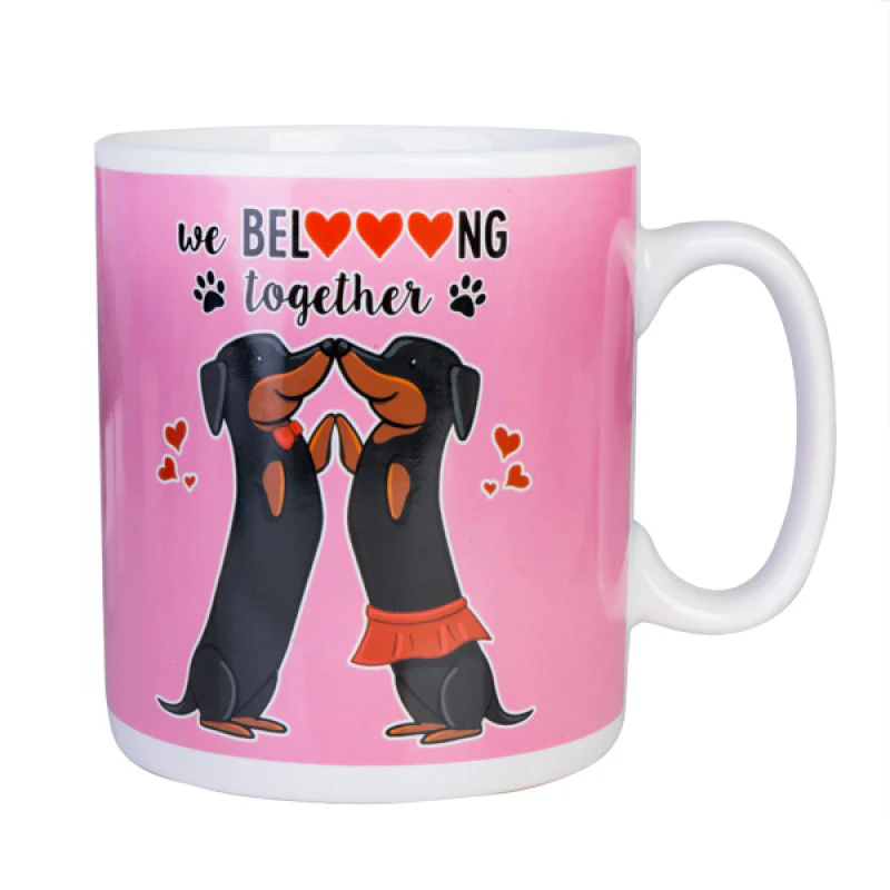 Dachshund Valentine Giant Mug - Image 3