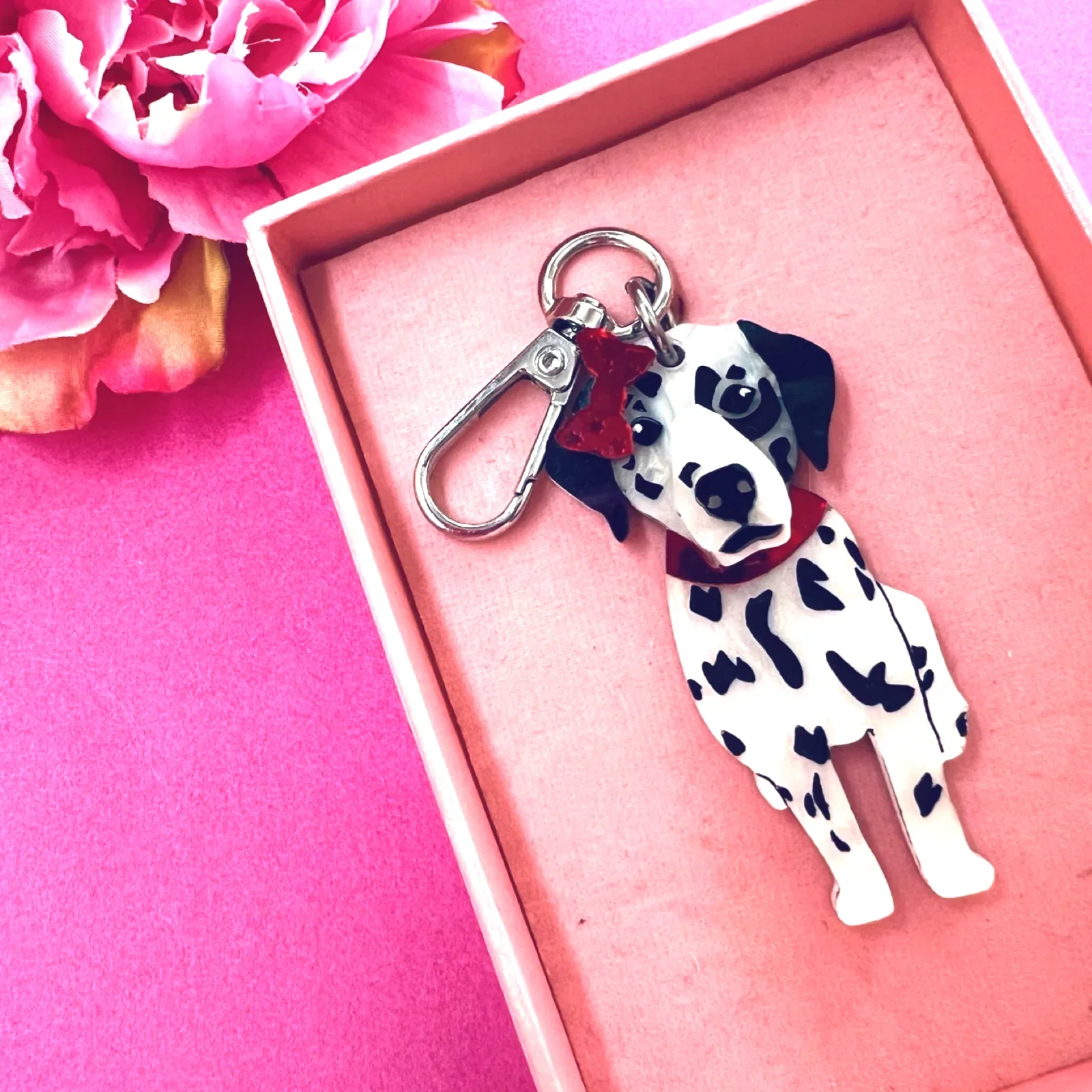 Dalmatian Bag Tag / Keyring - Image 2