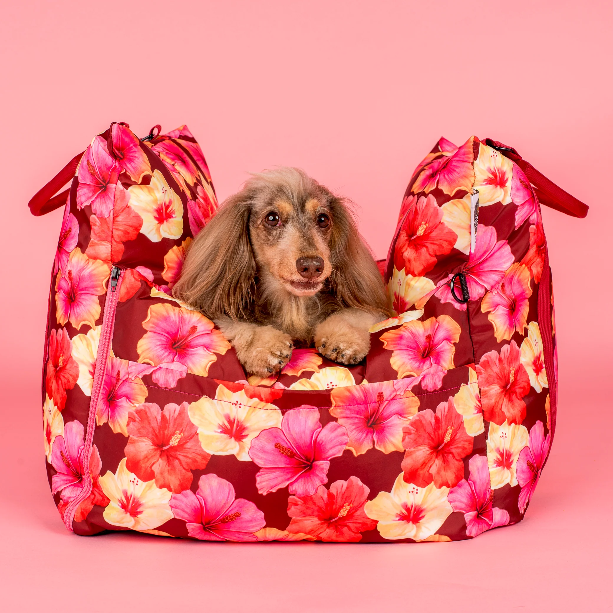 Deluxe Travel Car Bed: Hibiscus
