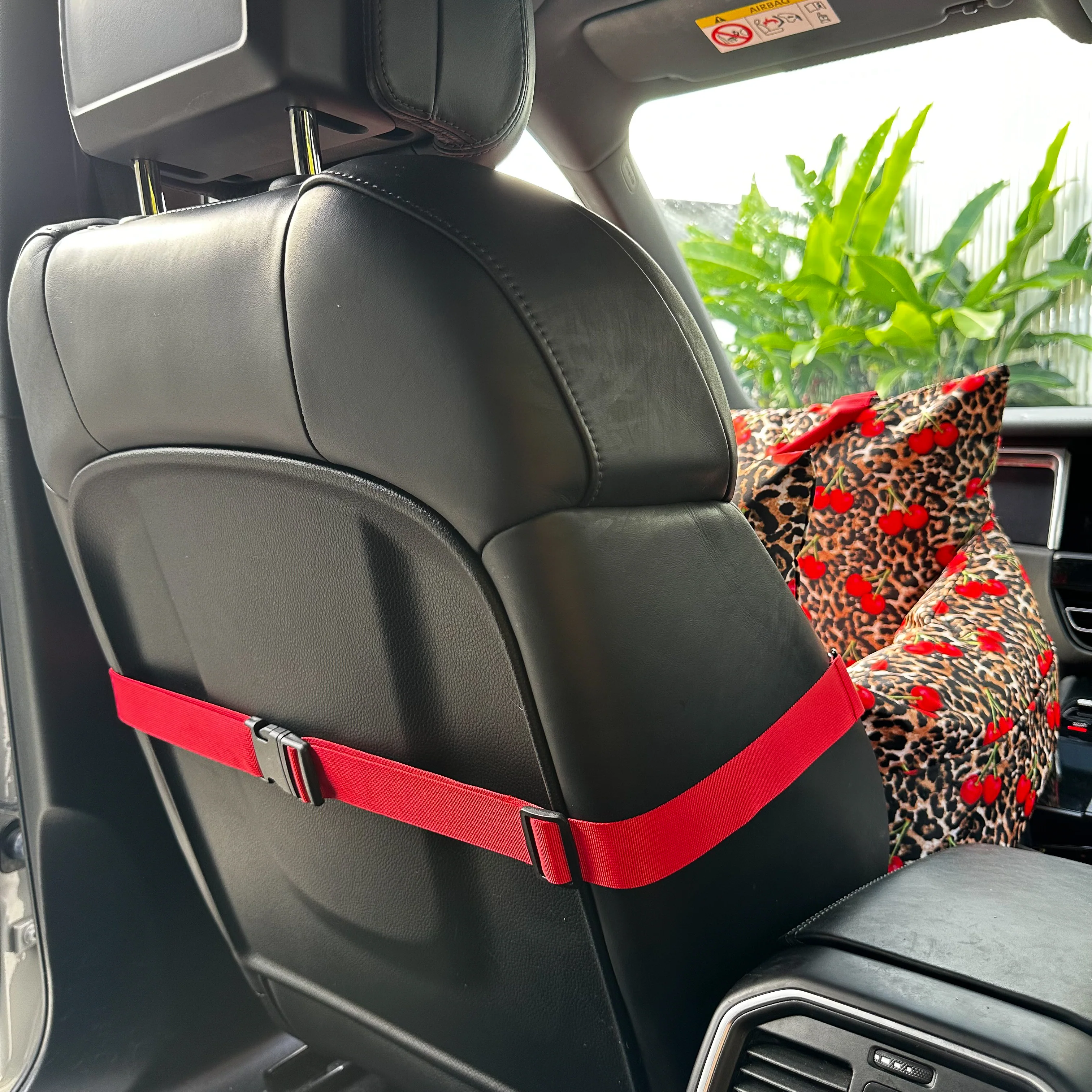 Deluxe Travel Car Bed: Leopard Cherries - Image 8