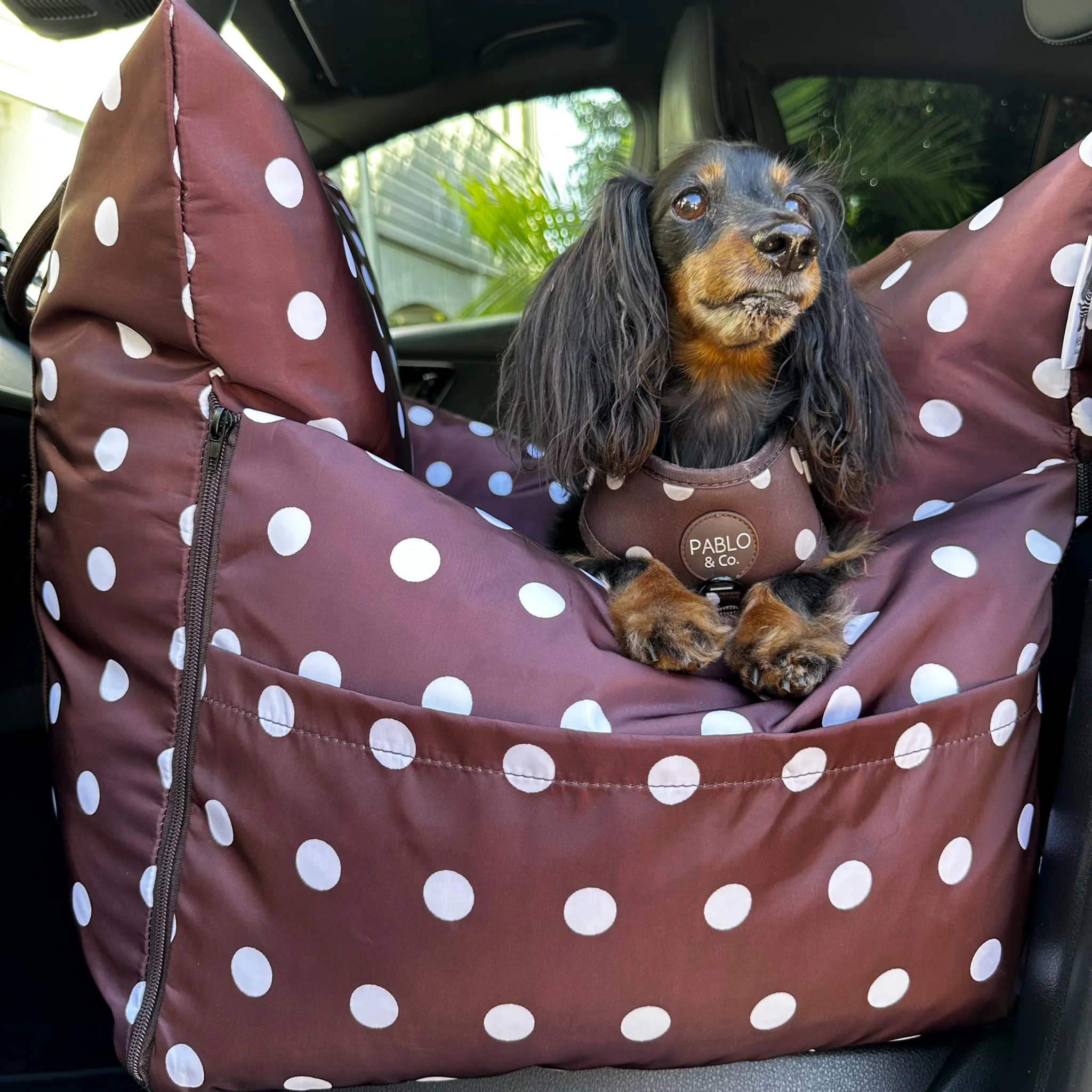 Deluxe Travel Car Bed: Polka Dots - Image 6