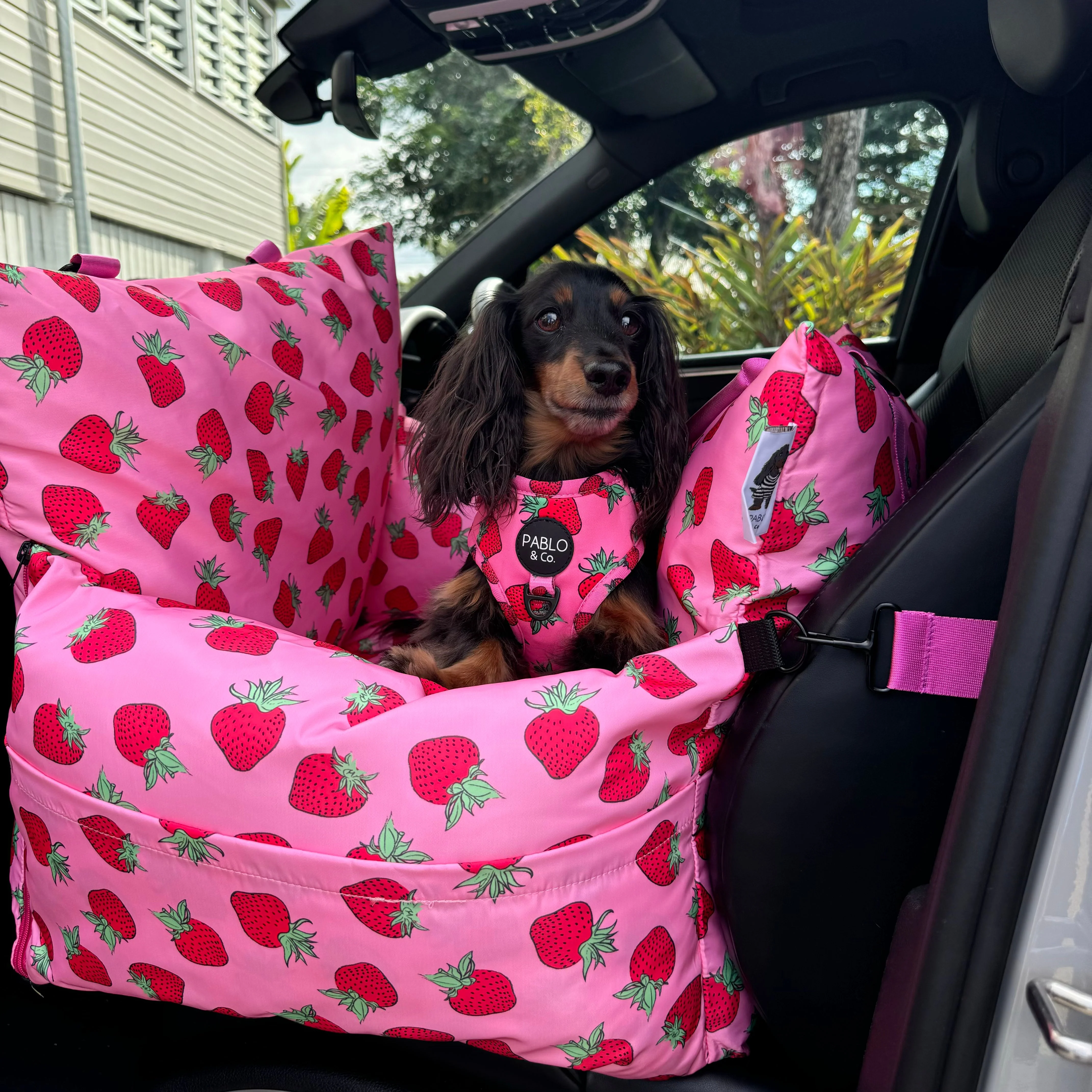 Deluxe Travel Car Bed: Strawberries - Image 11