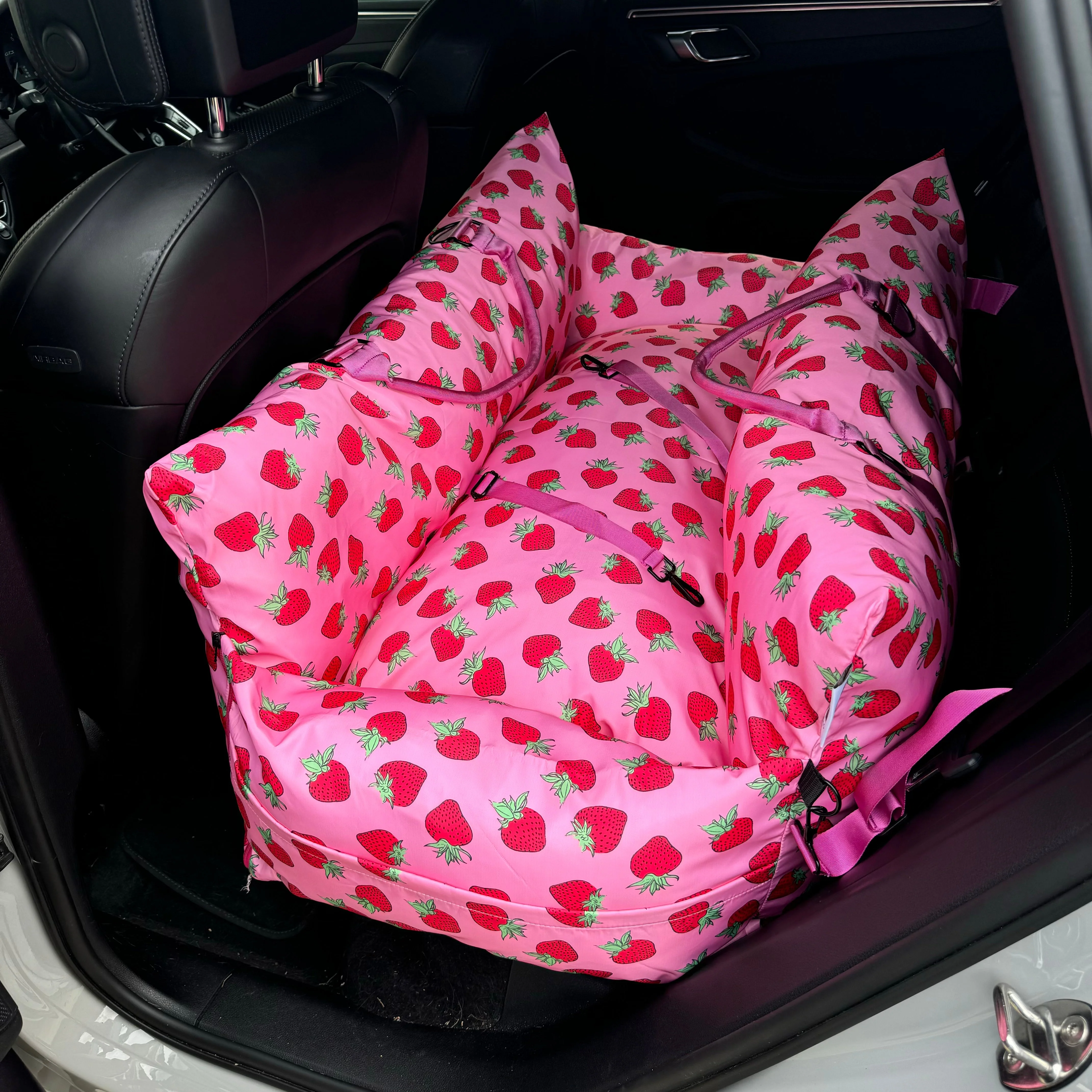 Deluxe Travel Car Bed: Strawberries - Image 13