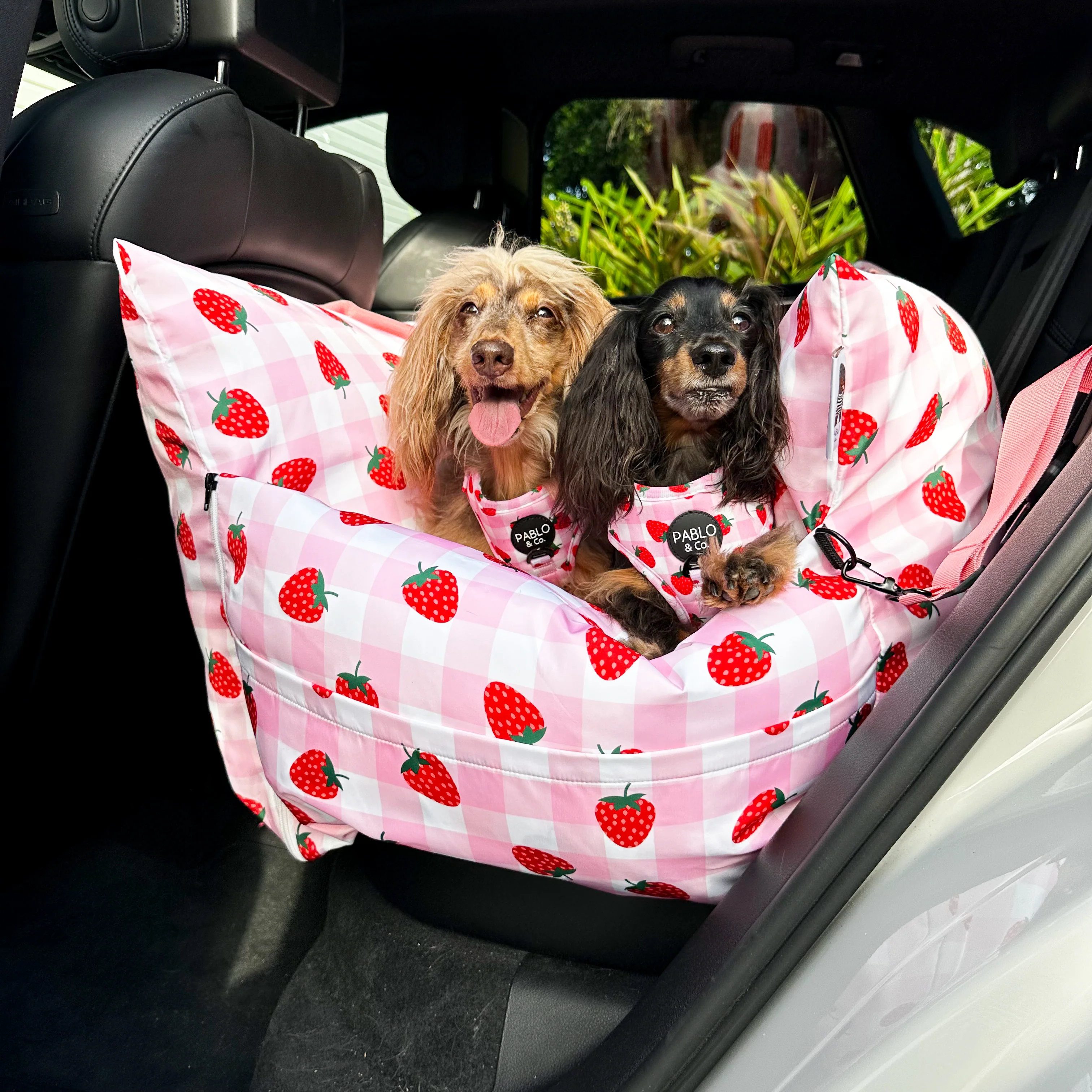 Deluxe Travel Car Bed: Strawberry Fields - Image 4