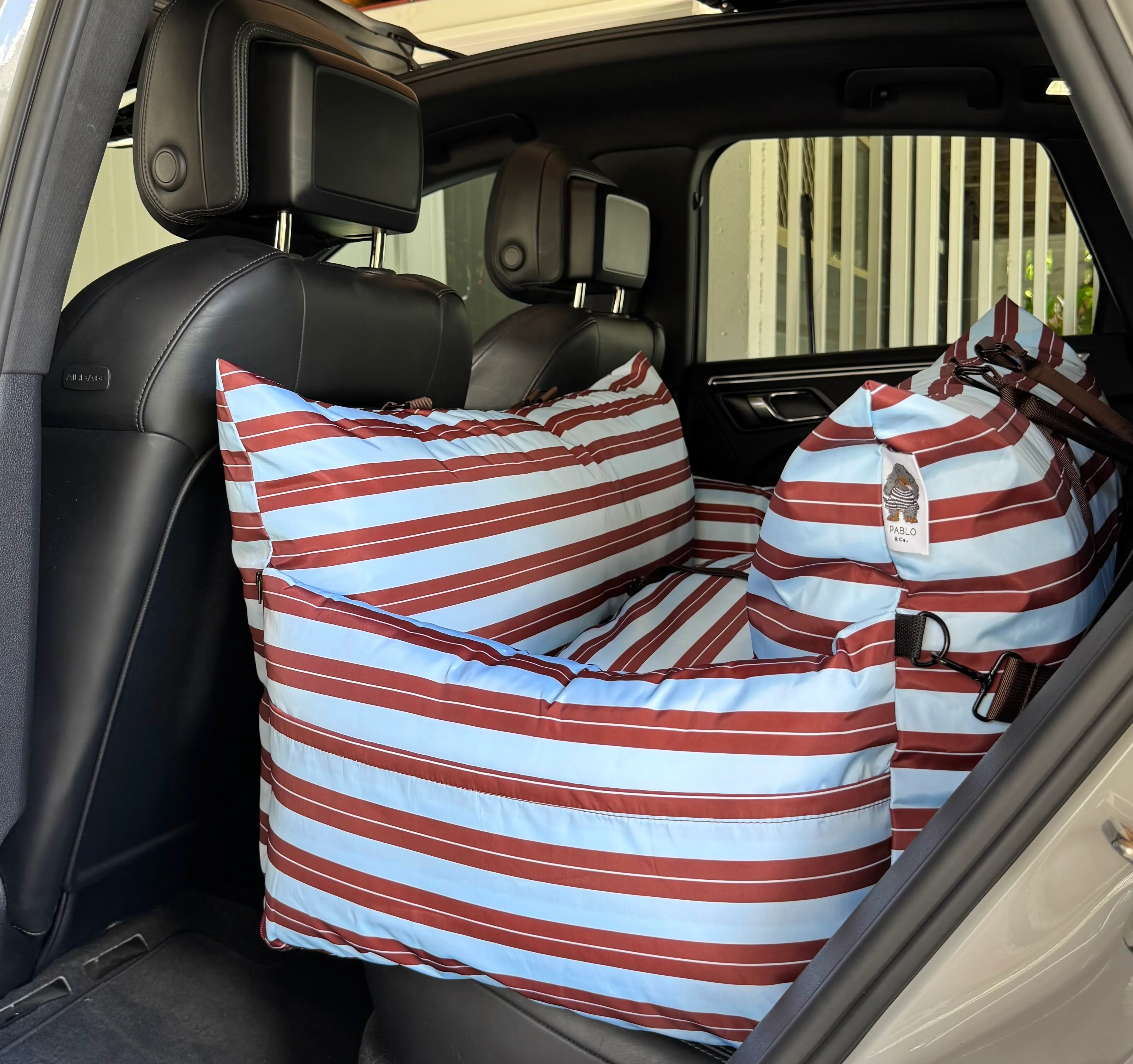 Deluxe Travel Car Bed: Sunday Stripes - Image 3