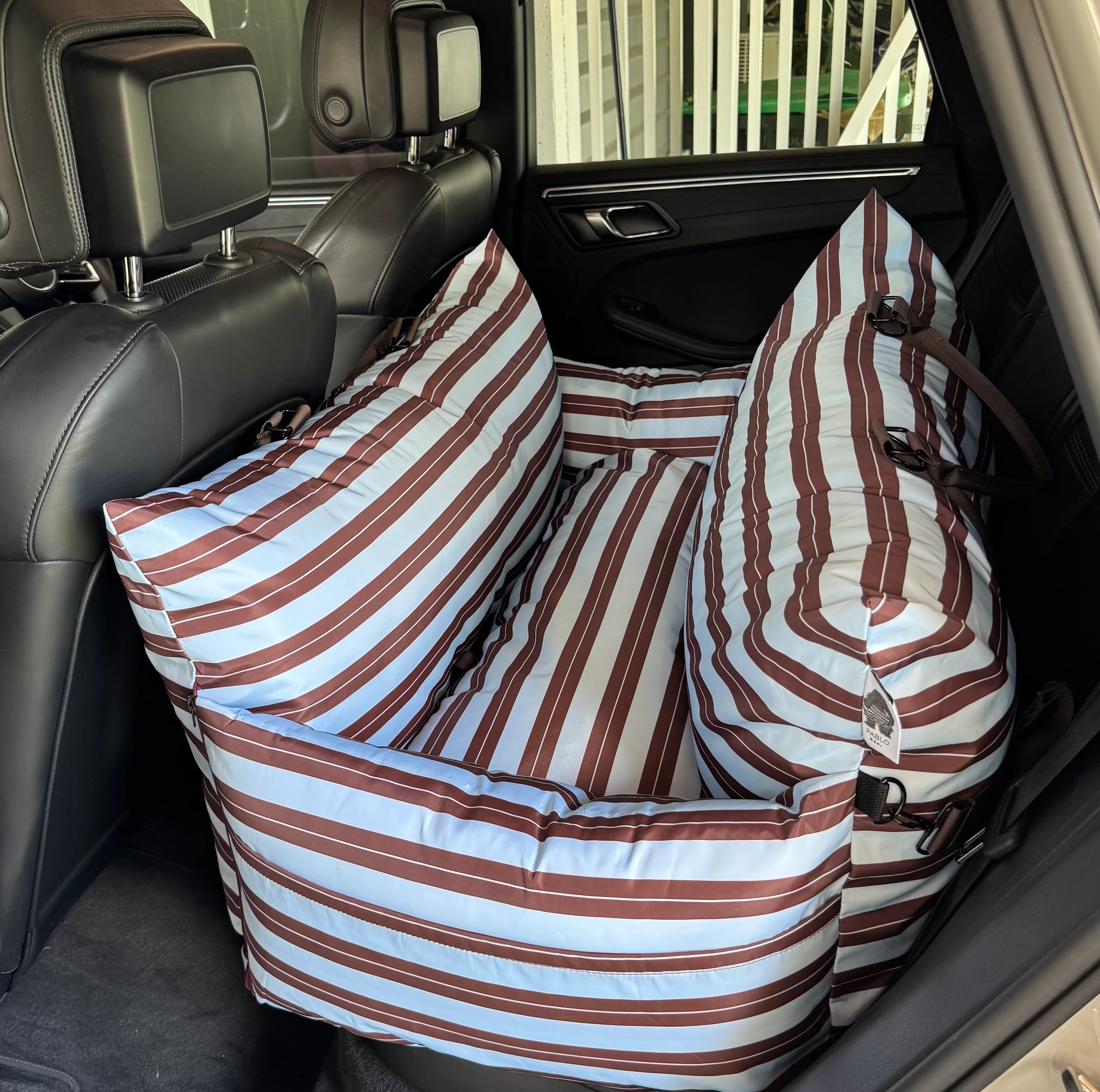 Deluxe Travel Car Bed: Sunday Stripes - Image 8