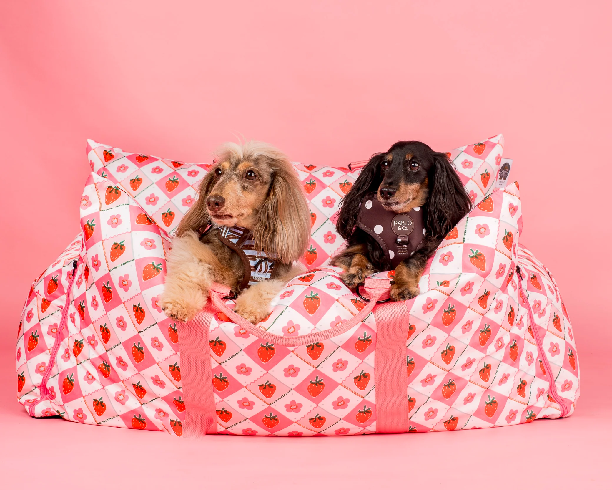 Deluxe Travel Car Bed: Strawberry Patch - Image 4