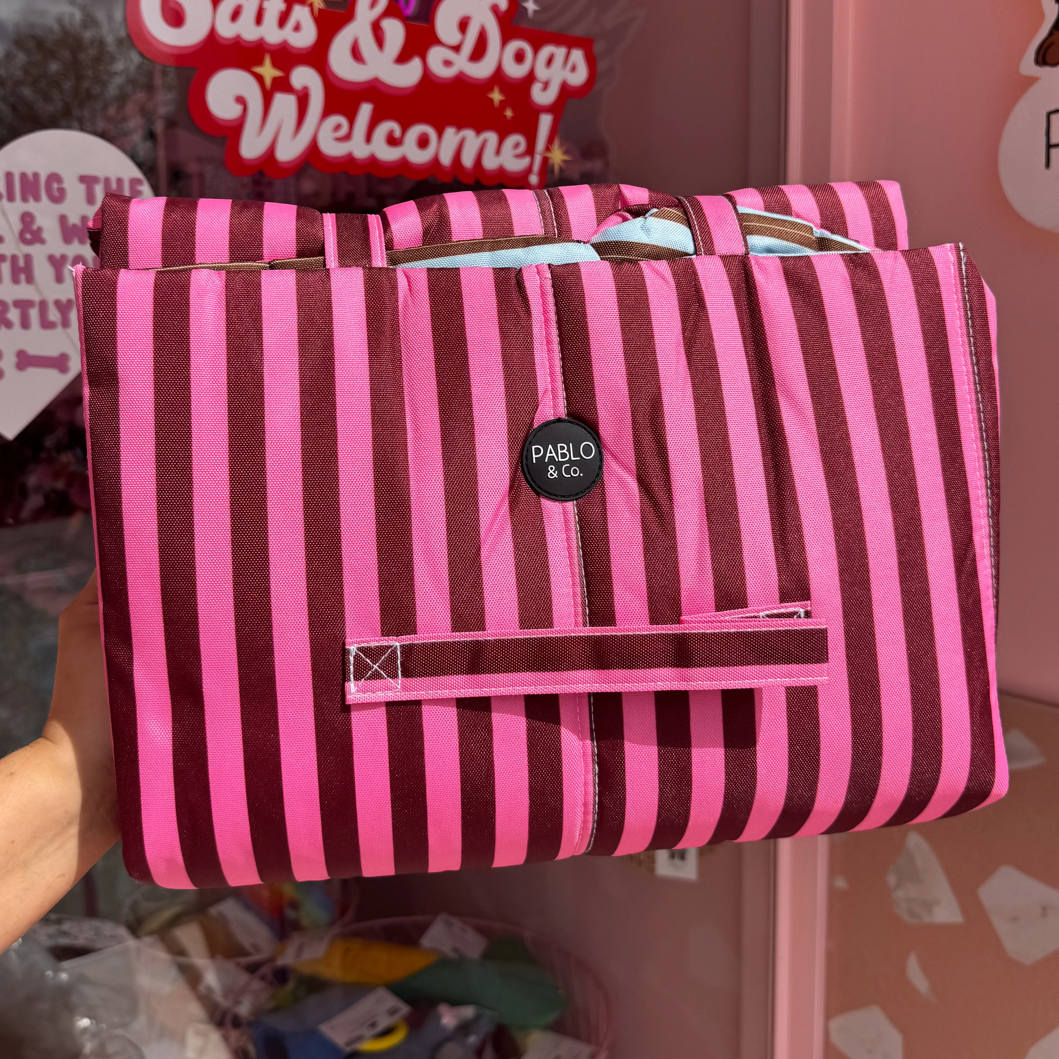 Deluxe Travel Mat: Blushing Stripes & Sunday Stripes - Image 6