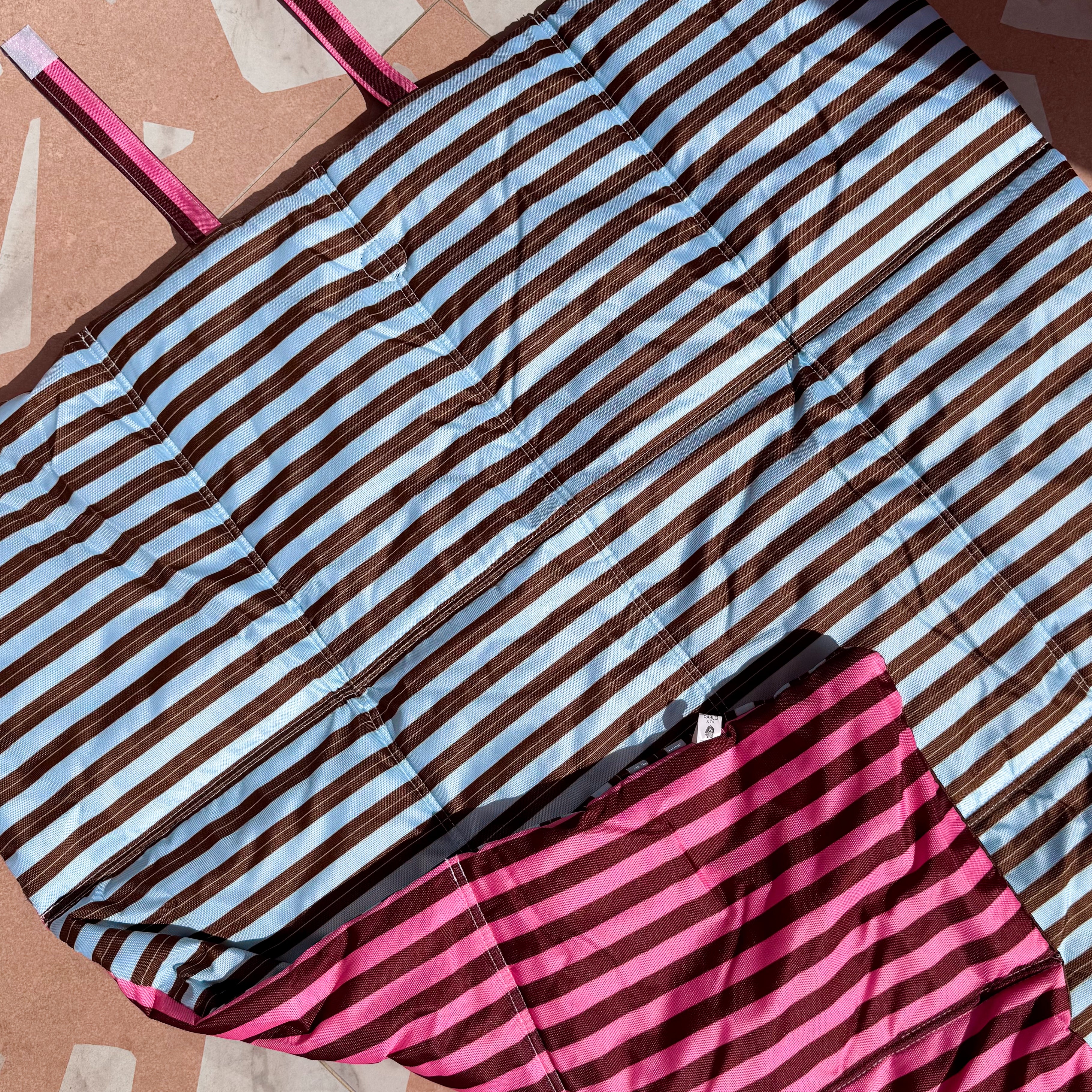 Deluxe Travel Mat: Blushing Stripes & Sunday Stripes - Image 7