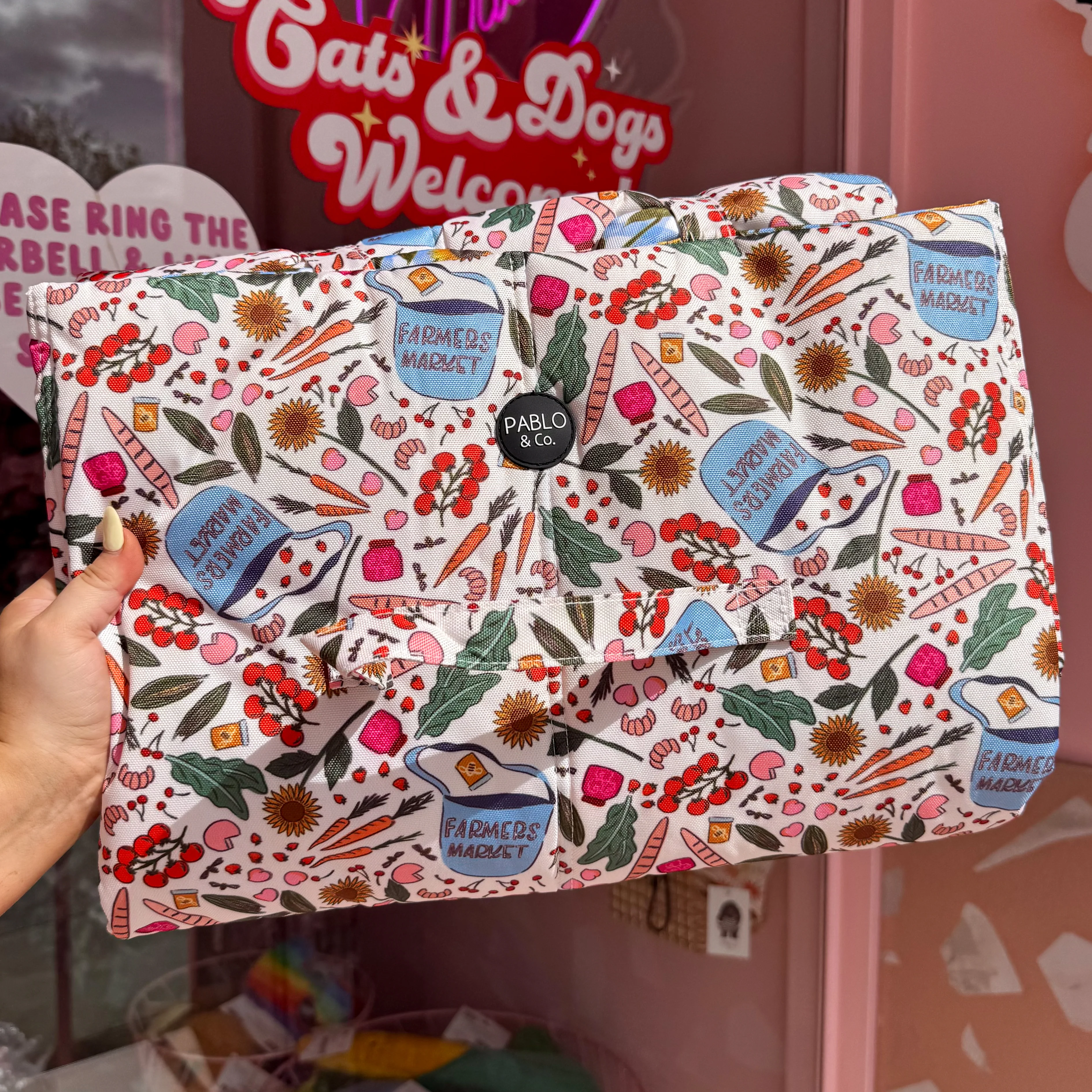Deluxe Travel Mat: Farmers Market & Sunny Sunflowers - Image 4