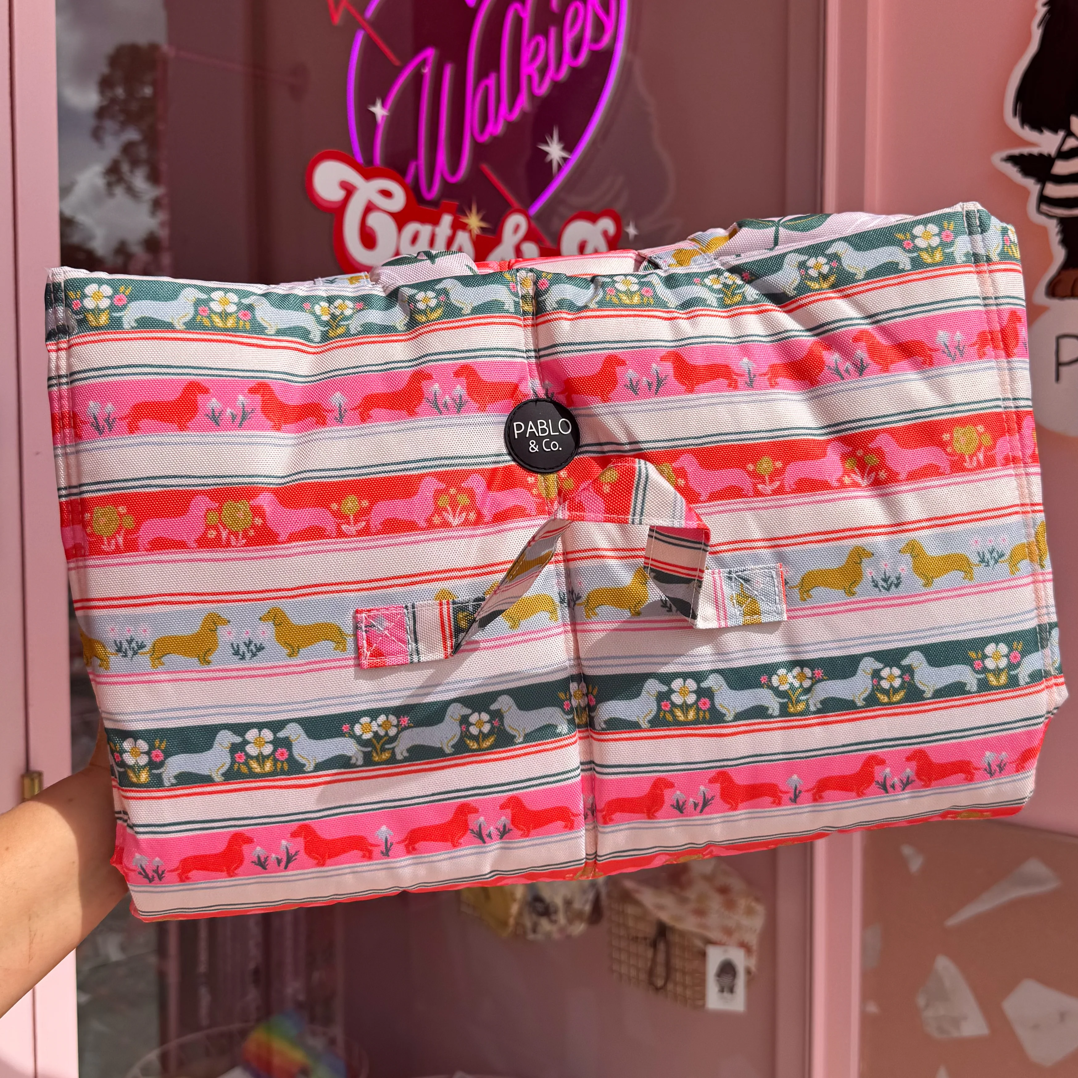 Deluxe Travel Mat: The Blooming Dachshund - Image 4