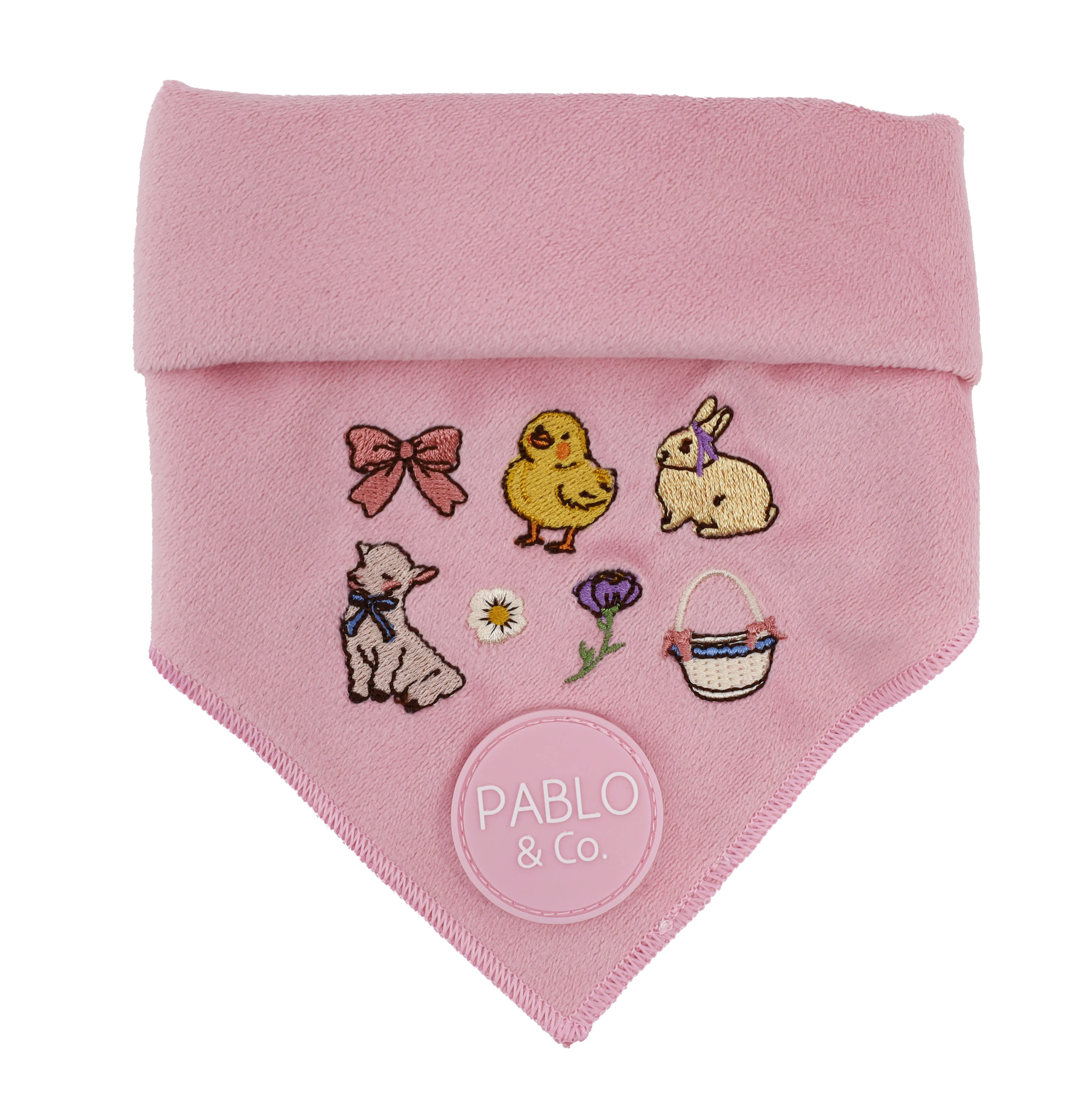 Easter Parade: Velvet Dog Bandana - Image 6