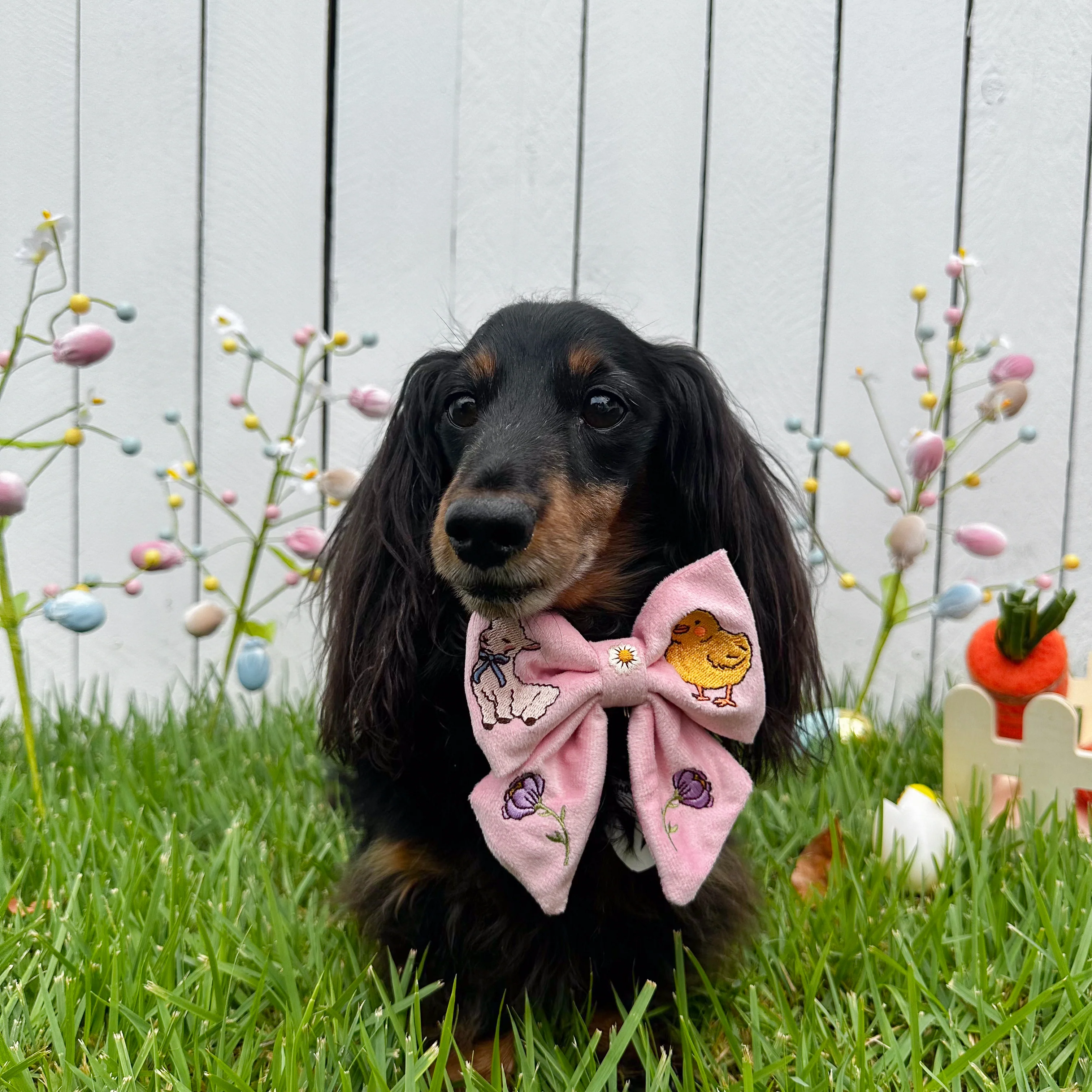 Easter Parade: Velvet Sailor Bow - Image 3