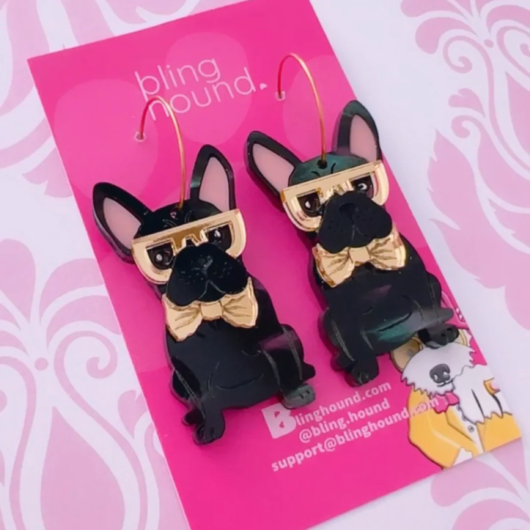 Frenchie Pet Earrings - Image 3