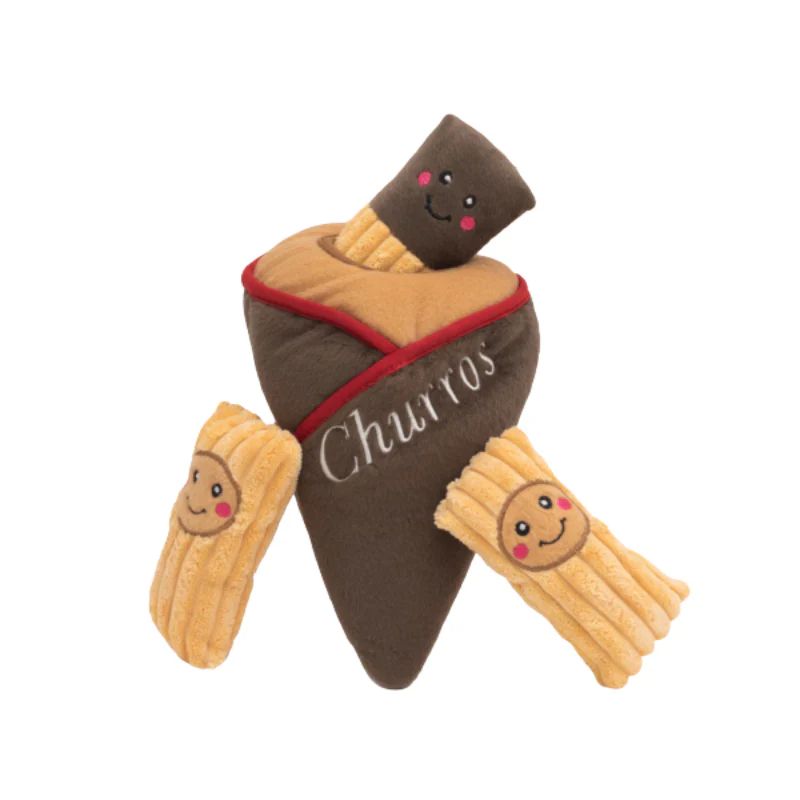 Zippy Paws: Churros Burrow Toy