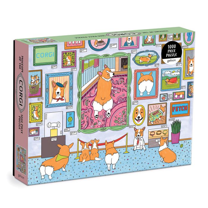 Galison Museum of the Corgi Puzzle 1000pcs