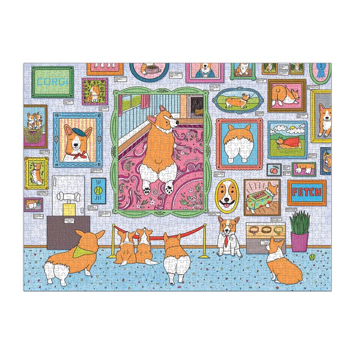 Galison Museum of the Corgi Puzzle 1000pcs - Image 2