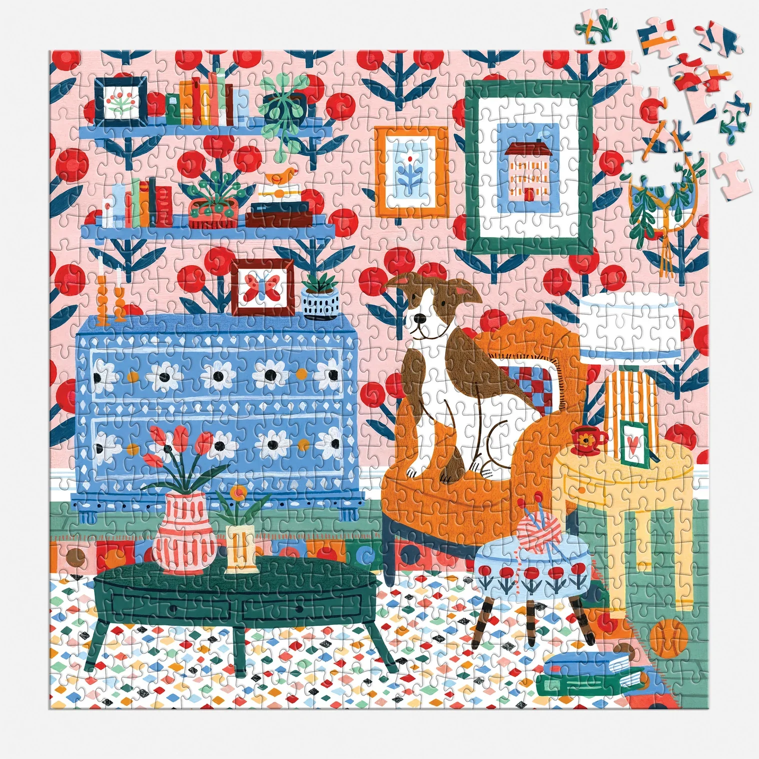 Galison: Pattern and Petal Puzzle 500pc - Image 2