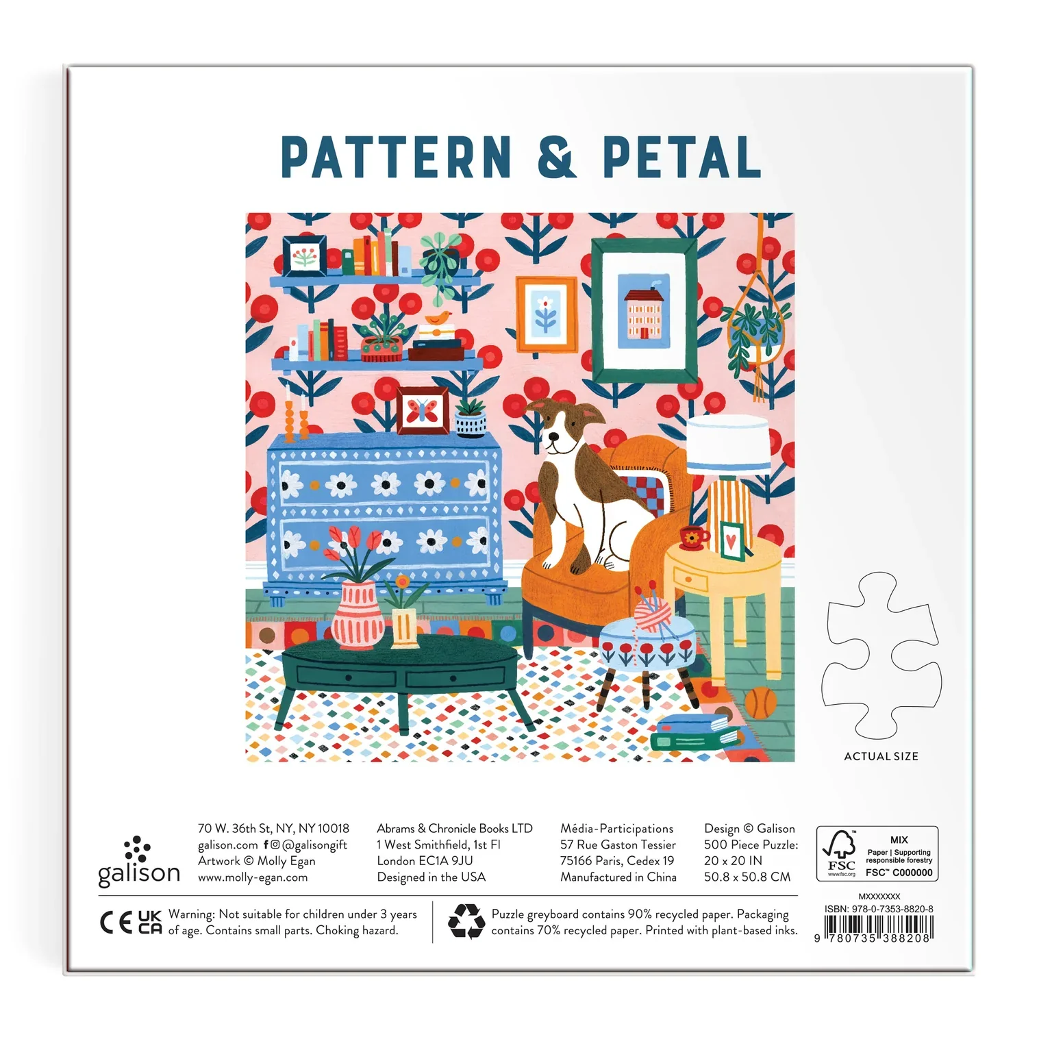 Galison: Pattern and Petal Puzzle 500pc - Image 4