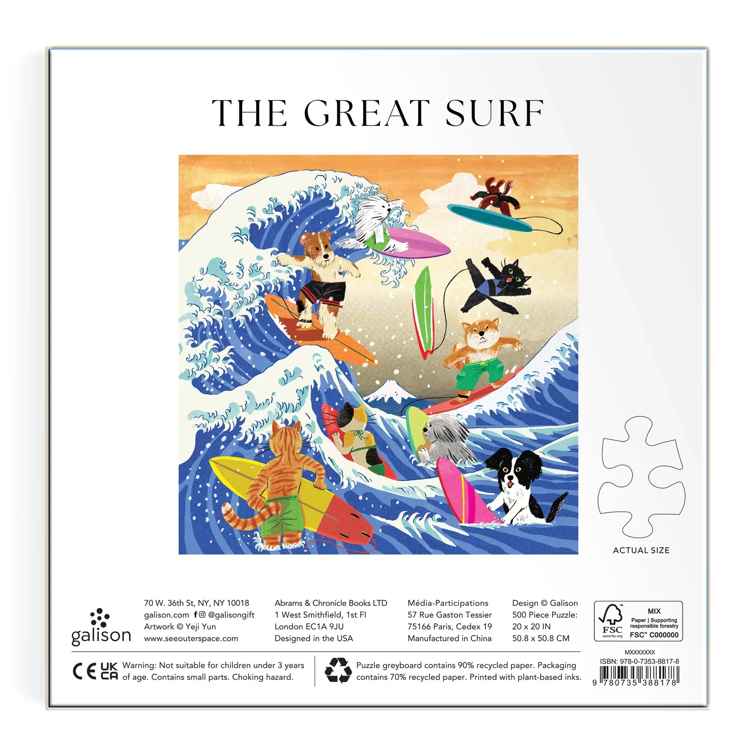 Galison: The Great Surf Puzzle 500pc - Image 4