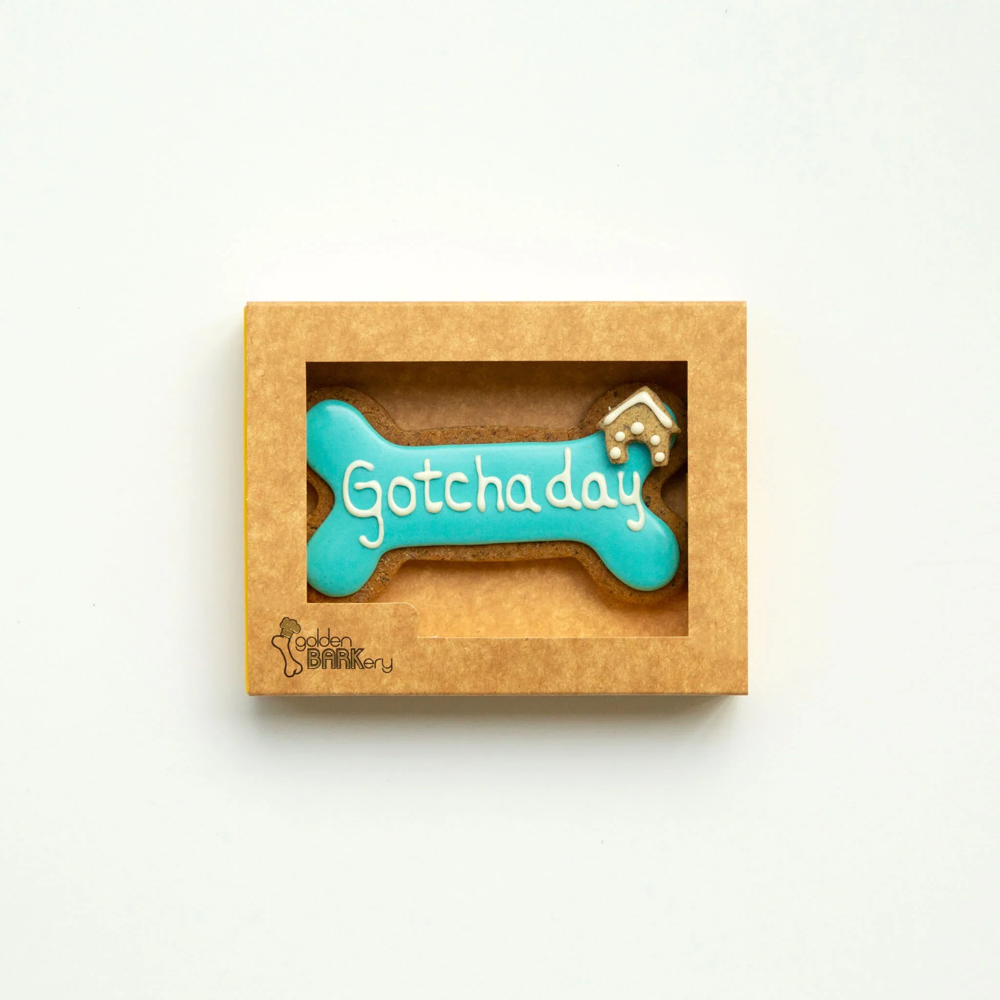Golden Barkery: Happy Gotcha Day Dog Bone - Blue