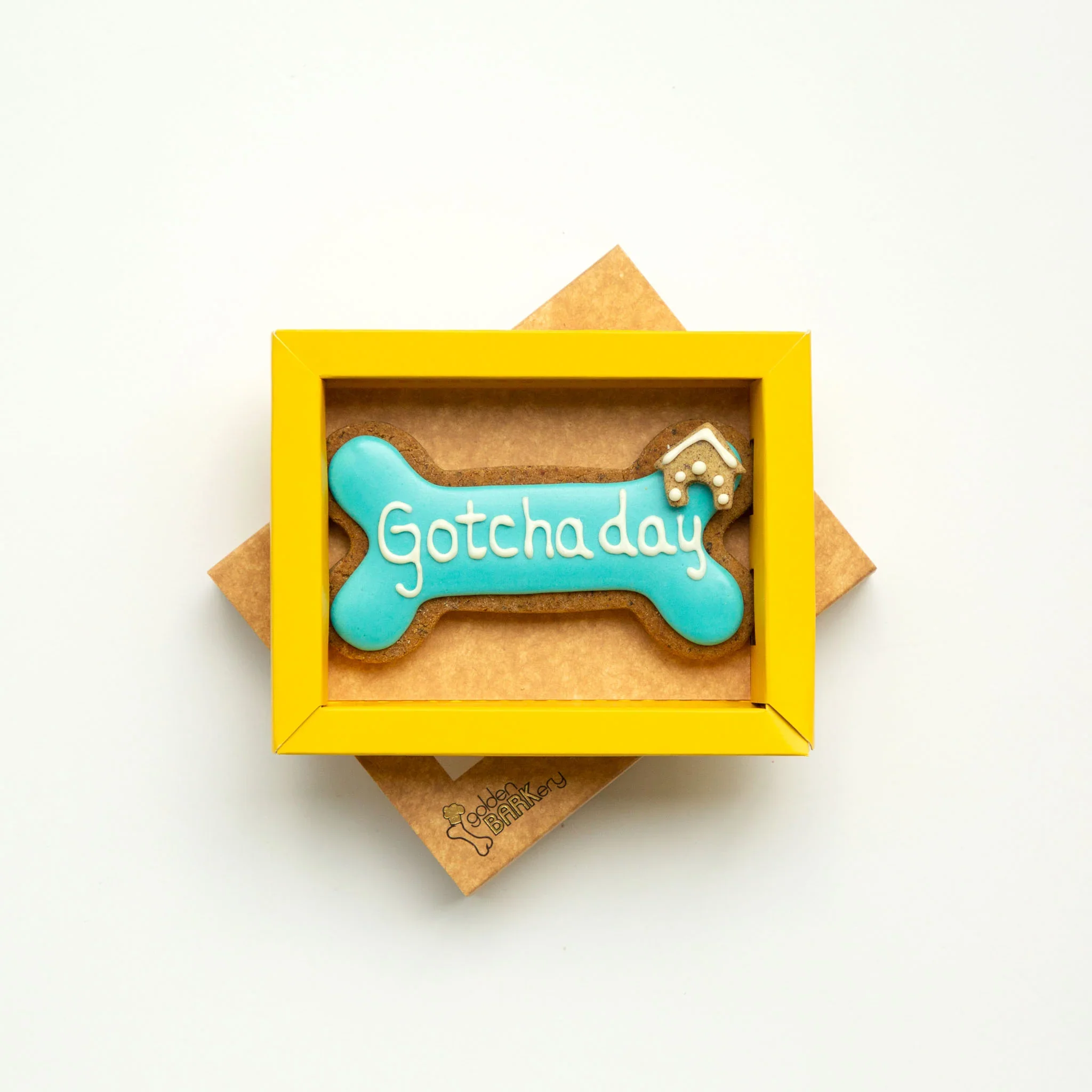 Golden Barkery: Happy Gotcha Day Dog Bone - Blue - Image 3