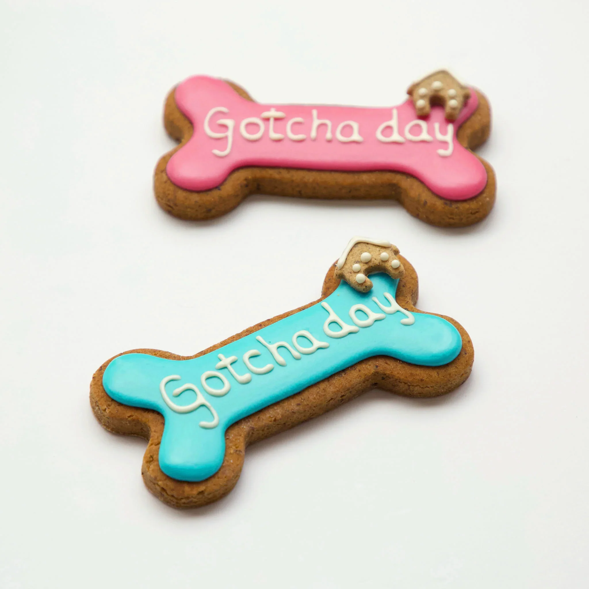Golden Barkery: Happy Gotcha Day Dog Bone - Blue - Image 4