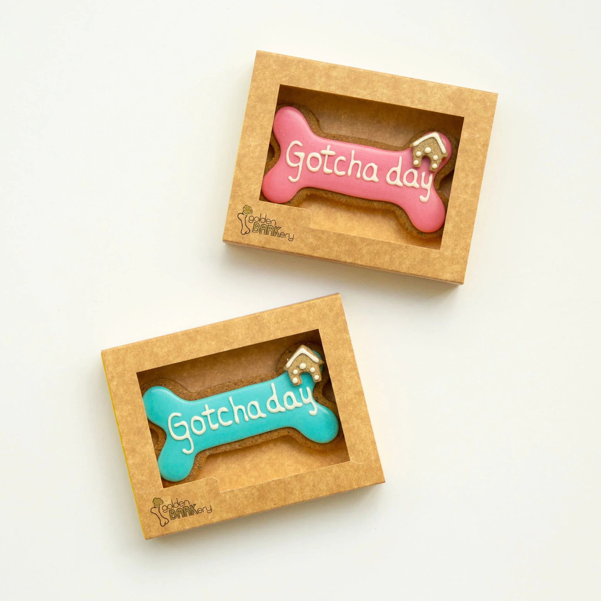 Golden Barkery: Happy Gotcha Day Dog Bone - Blue - Image 5