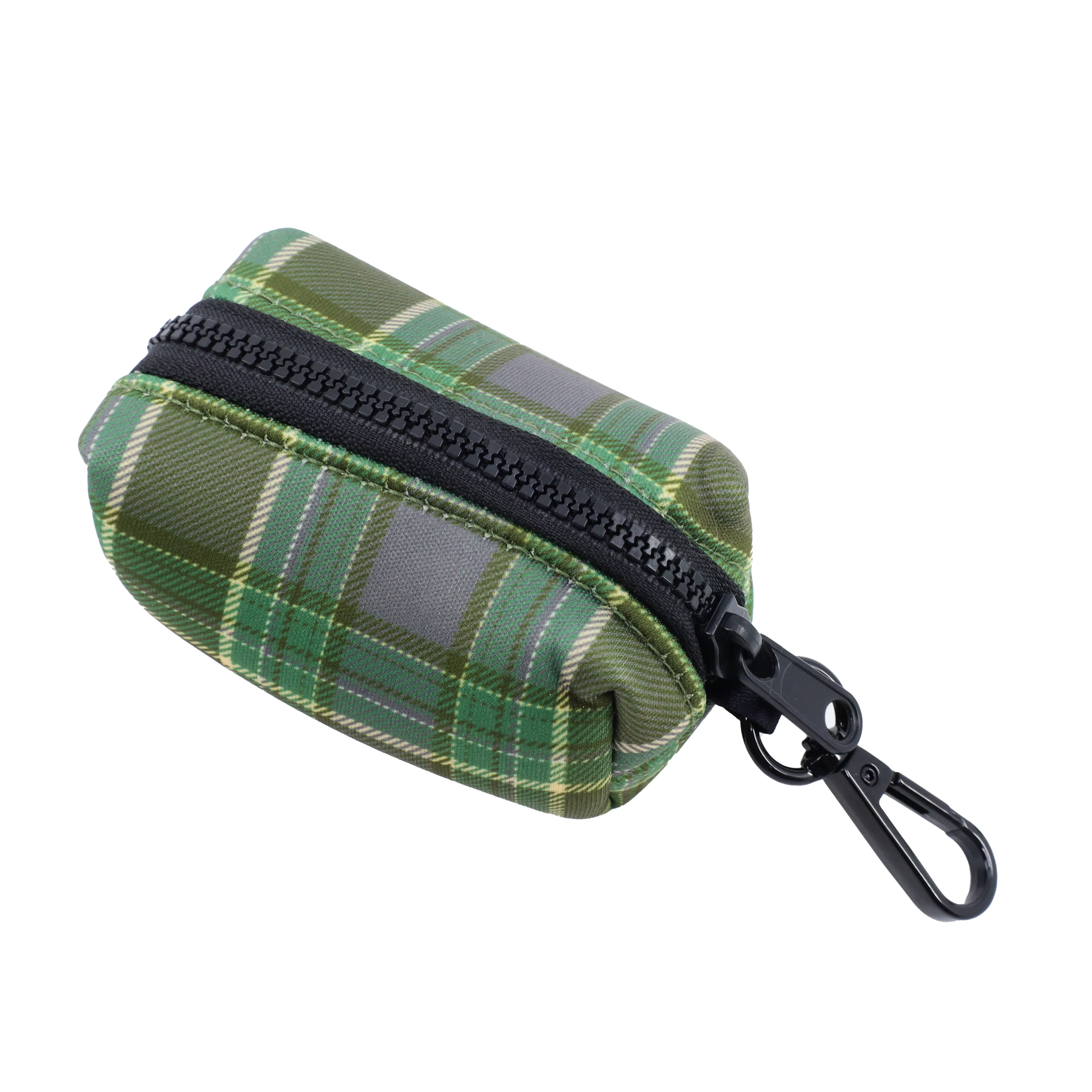 Green Plaid: Poop Bag Holder - Image 4