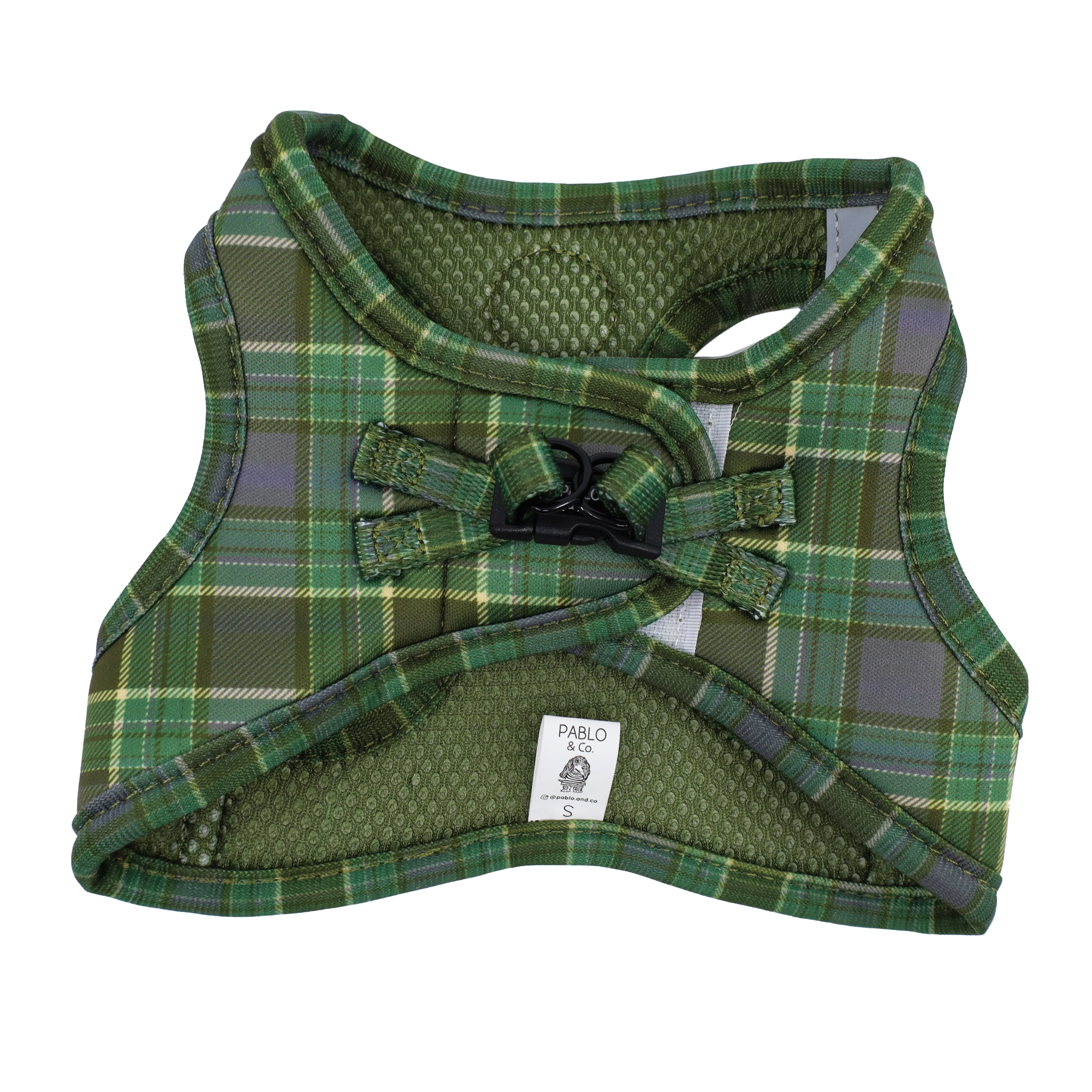 Green Plaid: Step In Cat Harness - Image 2