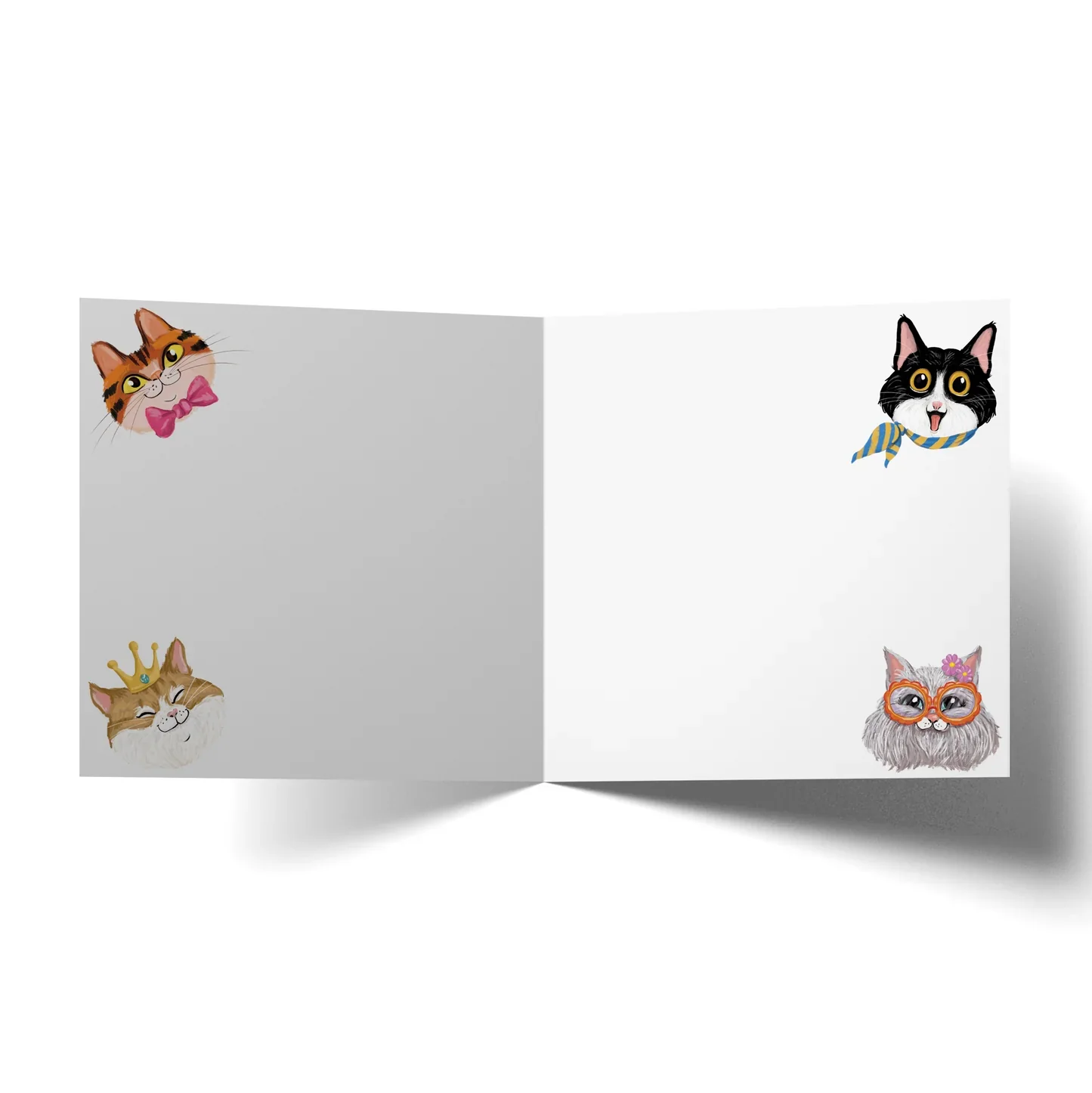 Happy Birthday Cat Family: Greeting Card - Image 2