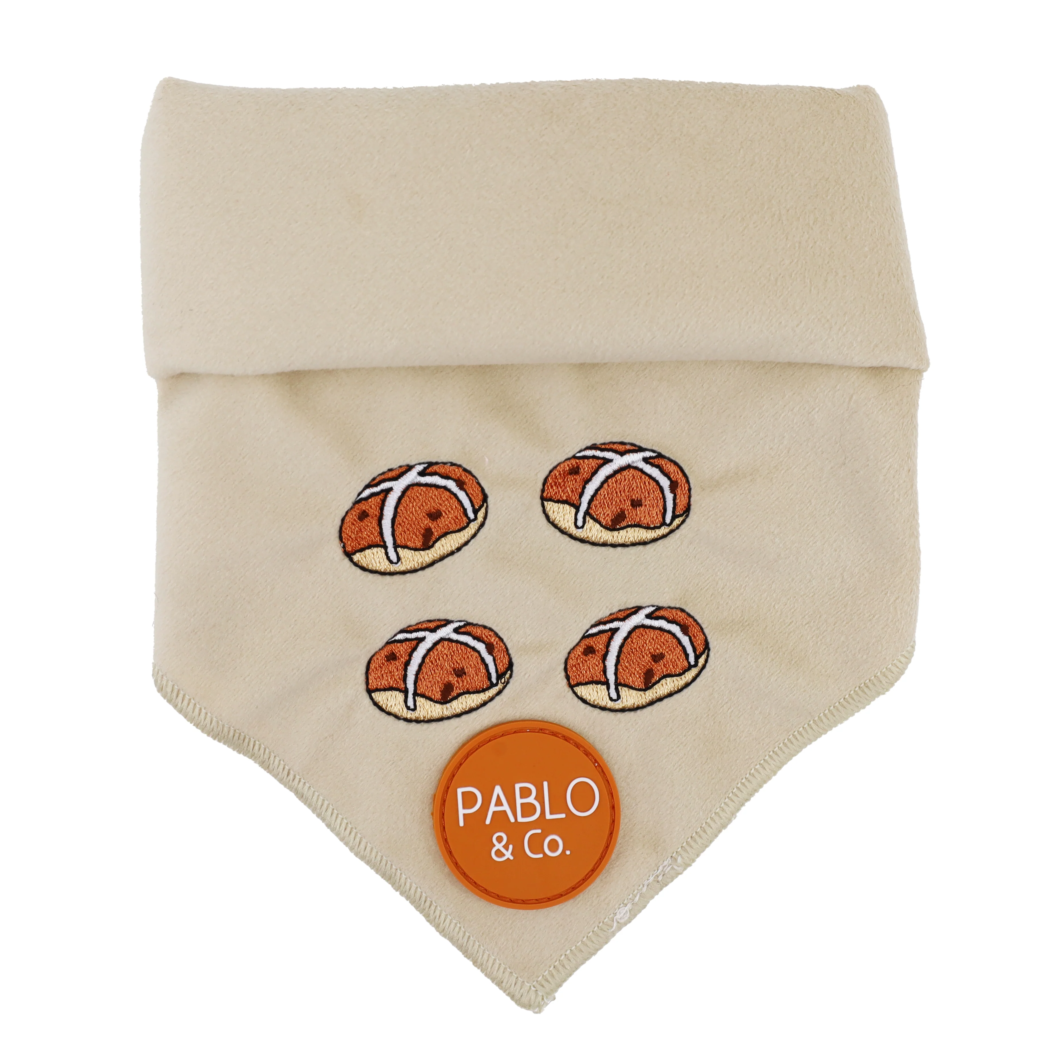 Hot Cross Buns: Velvet Dog Bandana - Image 6