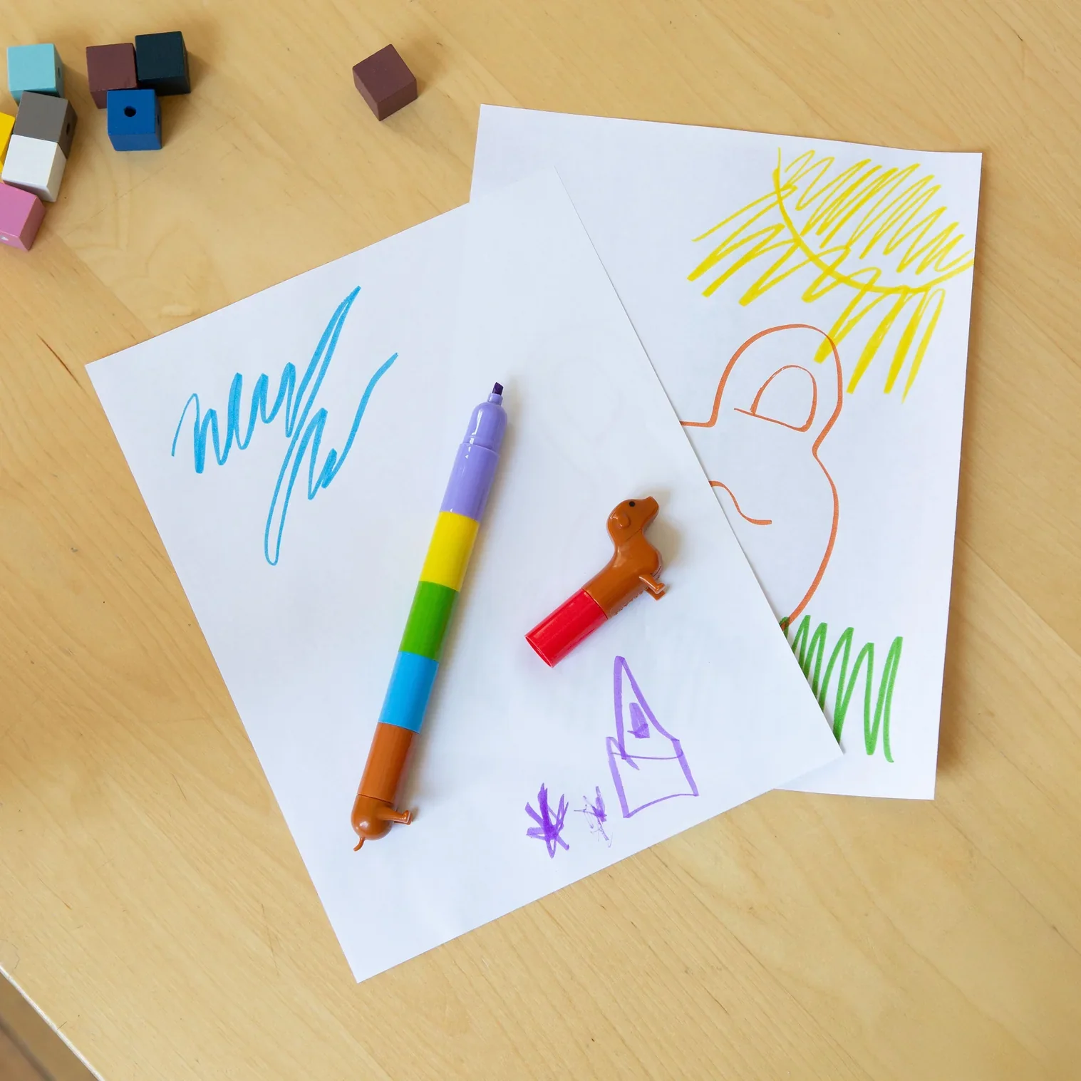 Kikkerland: Rainbow Dachshund Markers - Image 2