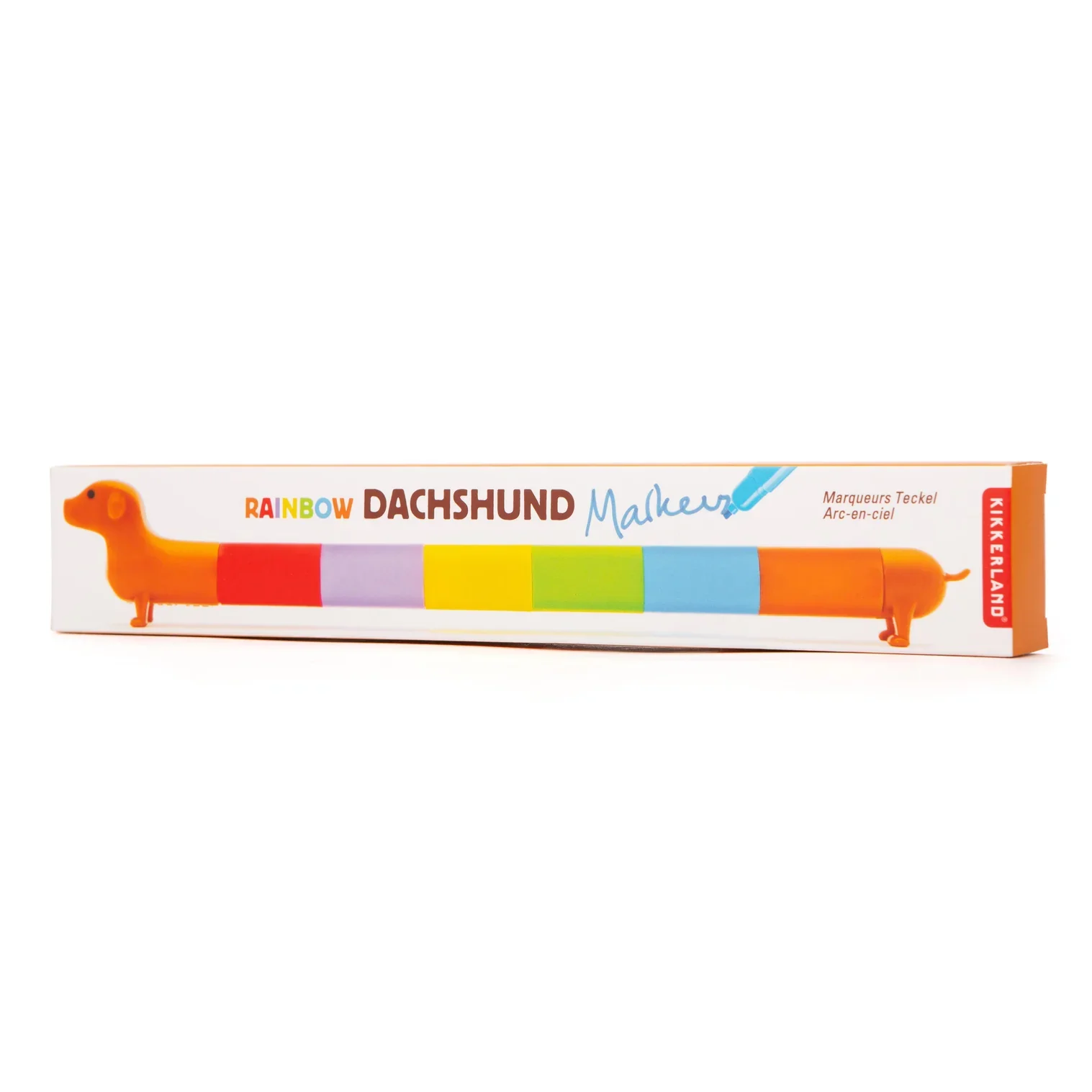 Kikkerland: Rainbow Dachshund Markers - Image 4