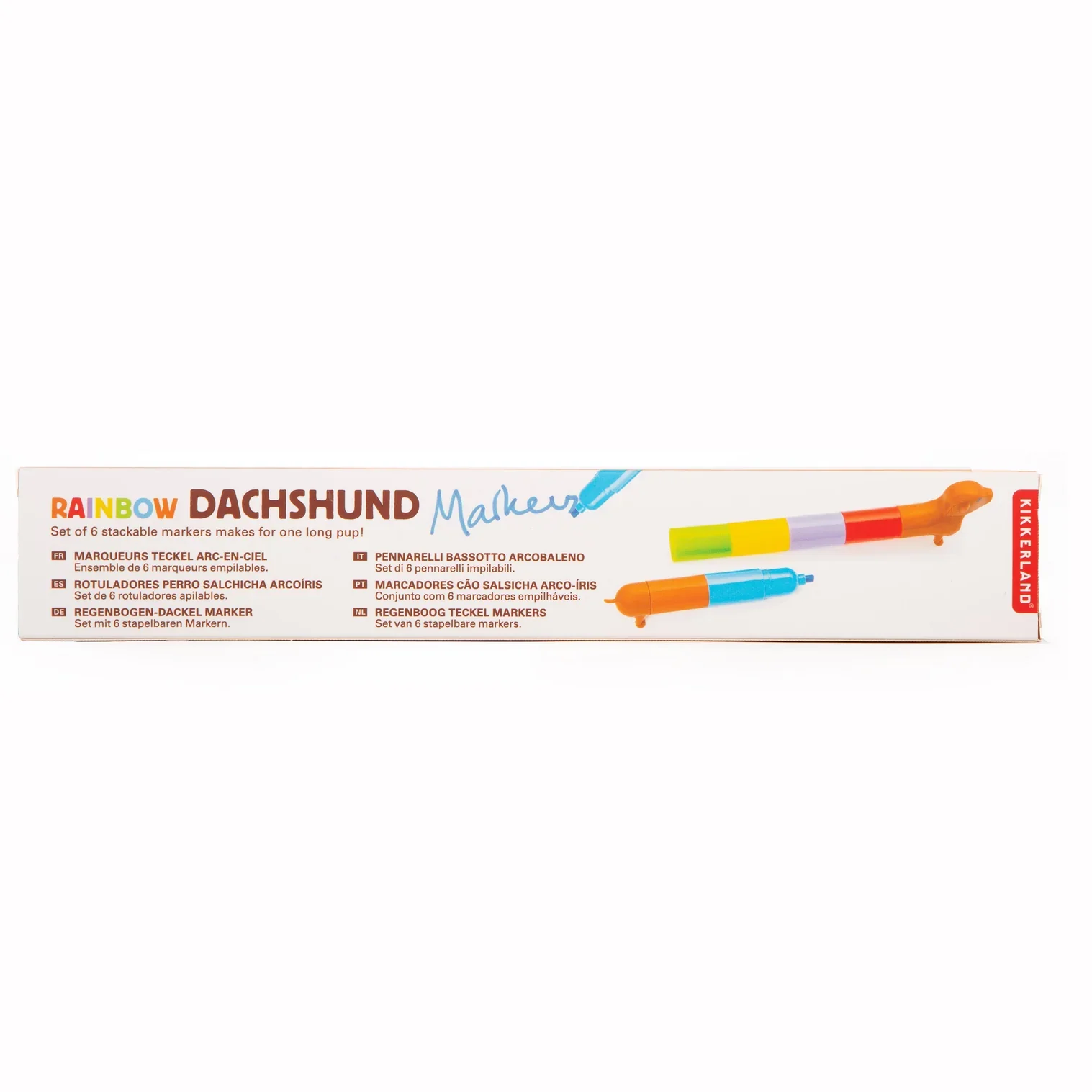 Kikkerland: Rainbow Dachshund Markers - Image 5
