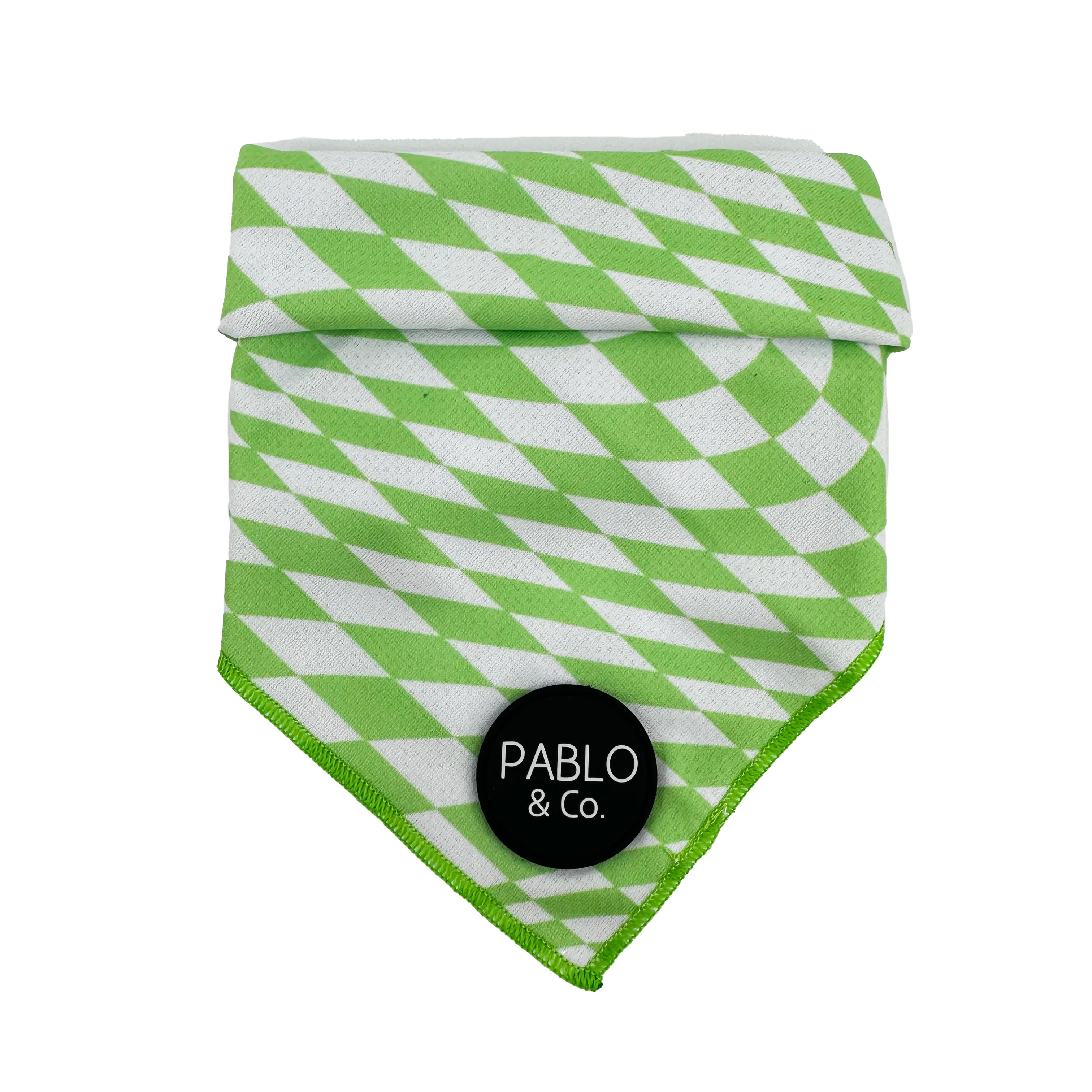 Lime Check Check - Bandana
